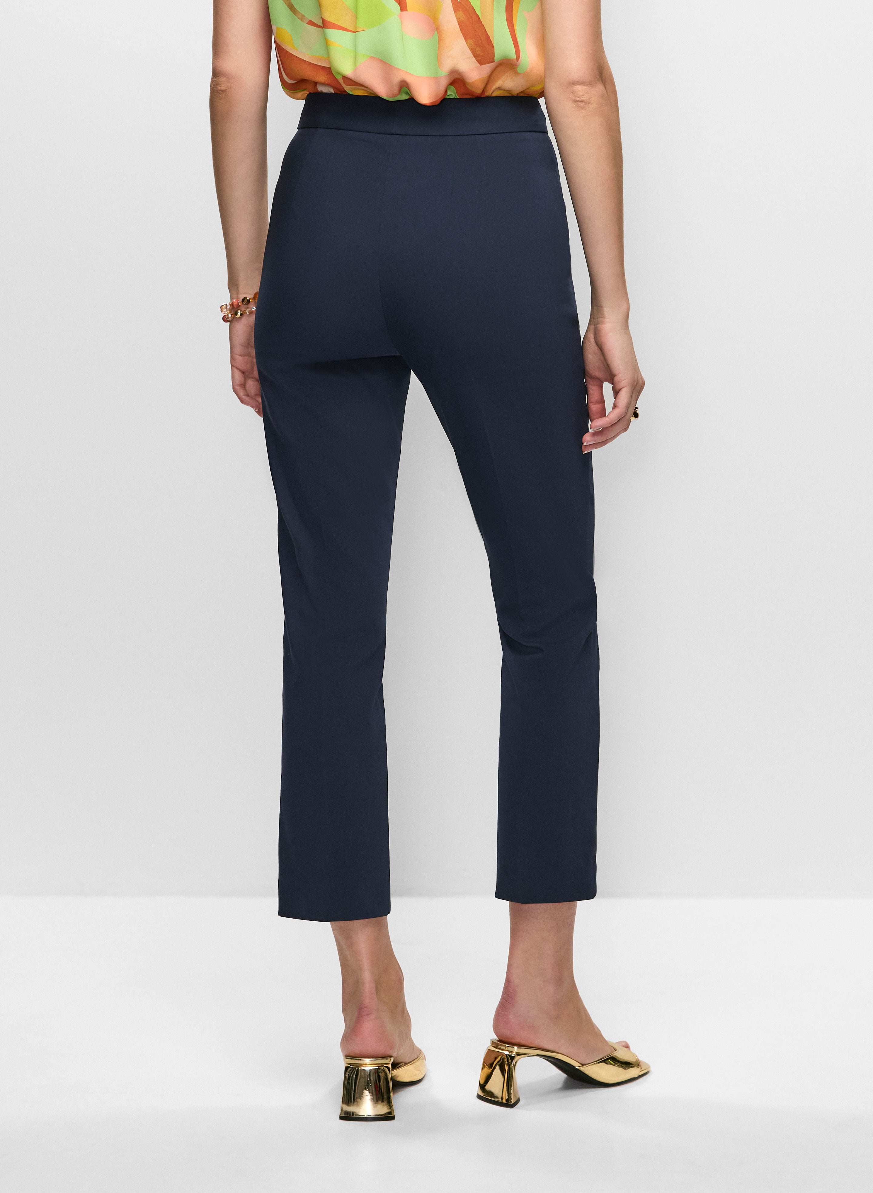 Patch Pocket Slim Leg Pants Marine Back 1