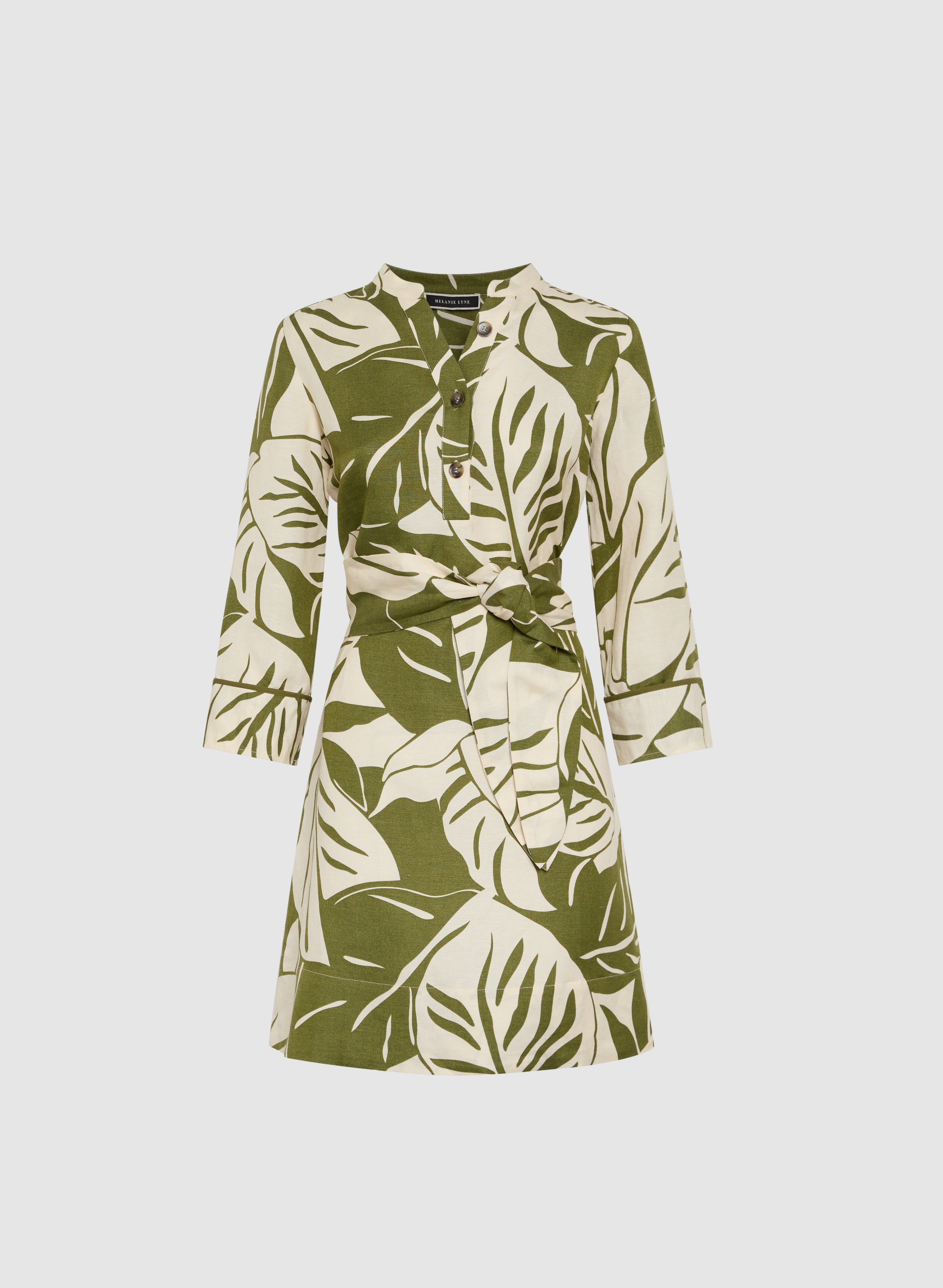 Short day dress Dresses Green Pattern Flat Main
