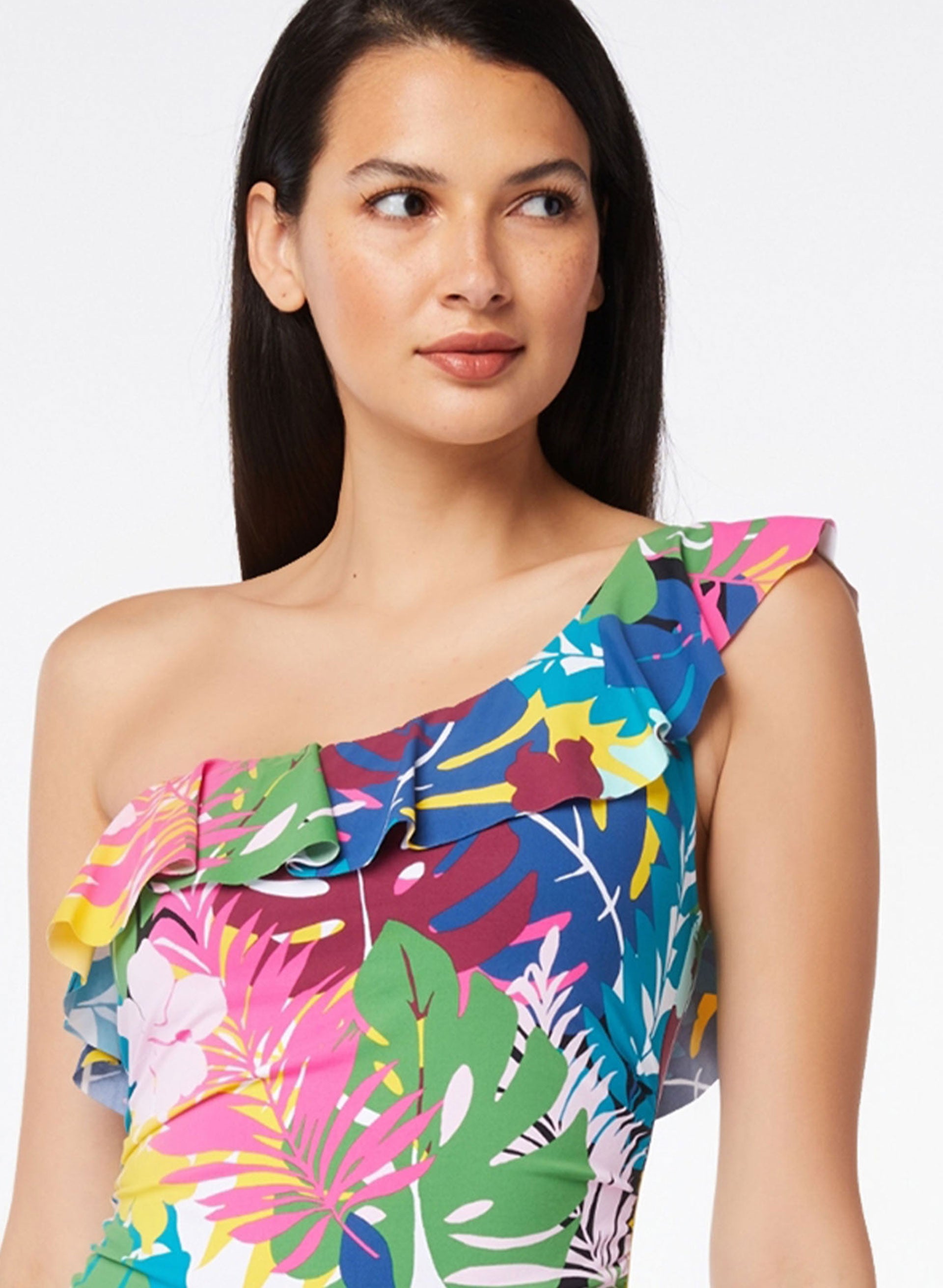 Bleu by Rod Beattie - Ruffle One-Piece Swimsuit Multicolour Details 1