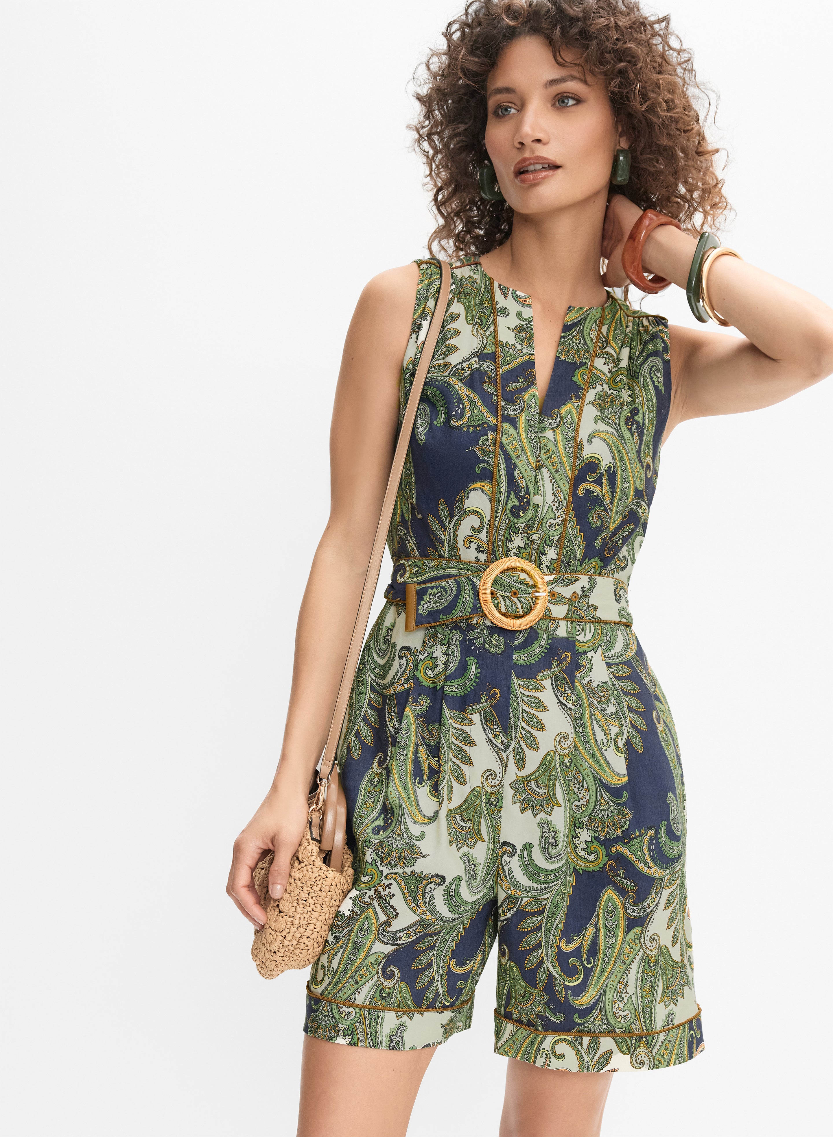 Short Paisley Jumpsuit Multicolour Head to Toe