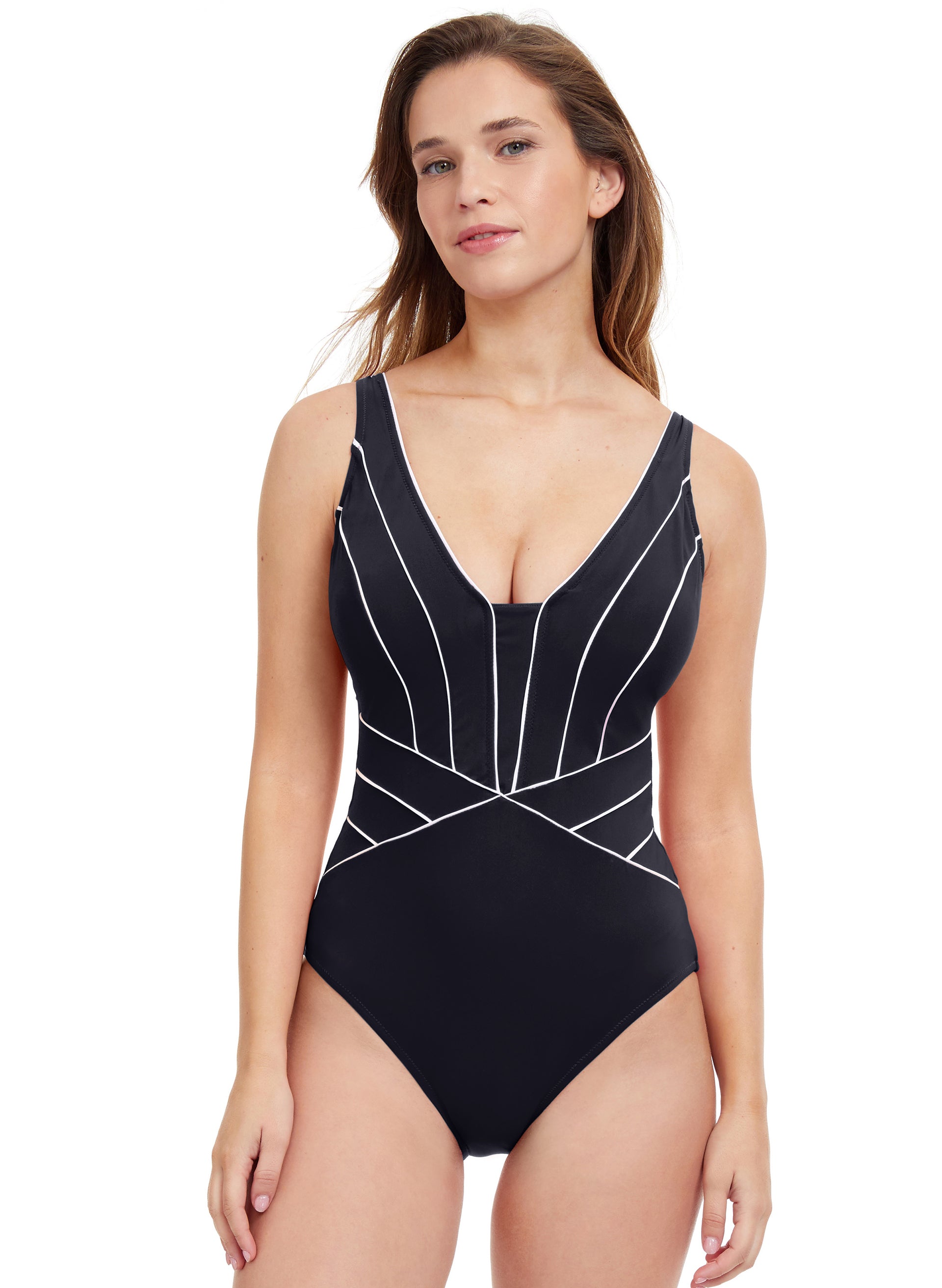 Profile by Gottex - One-Piece Contrast Swimsuit