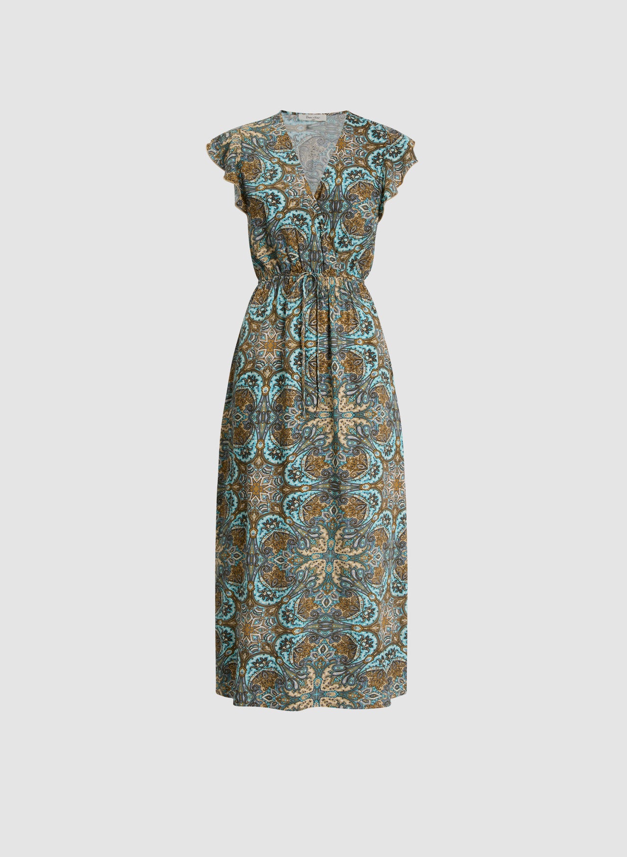 Abstract Print Dress & Duster Set - 41088 main image 1