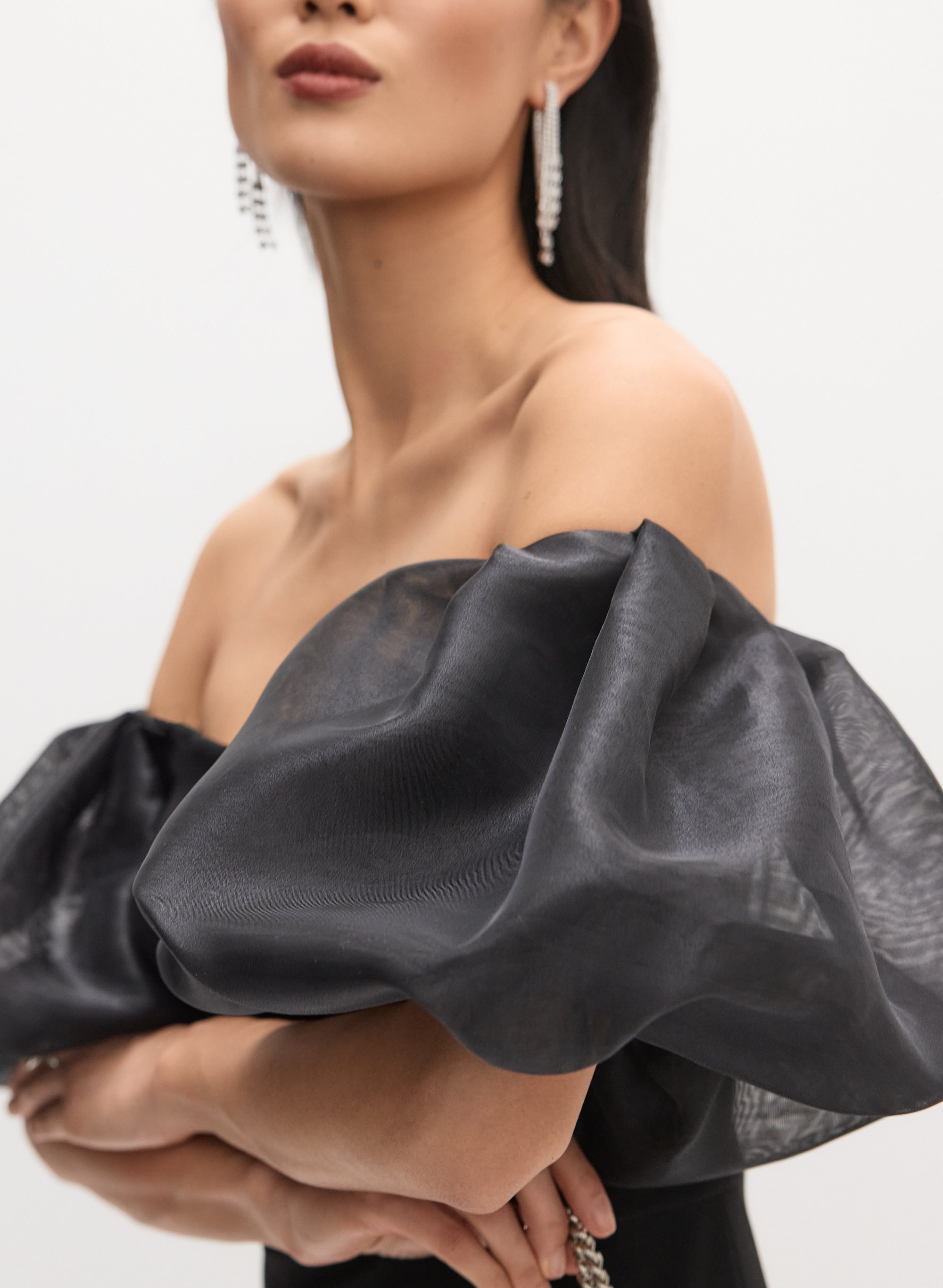 Bouffant Sleeve Dress