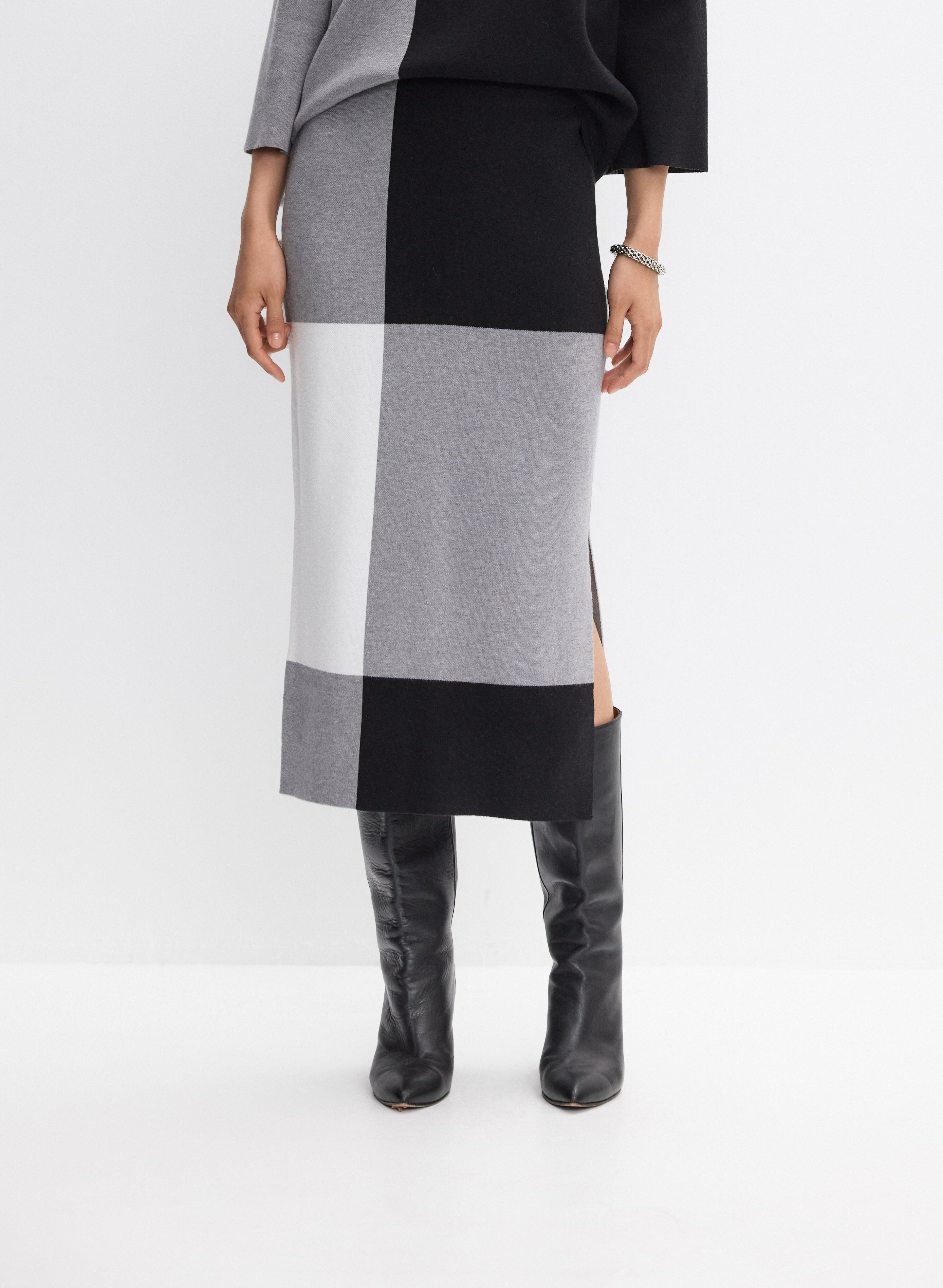 Joseph Ribkoff - Knit Colour Block Skirt