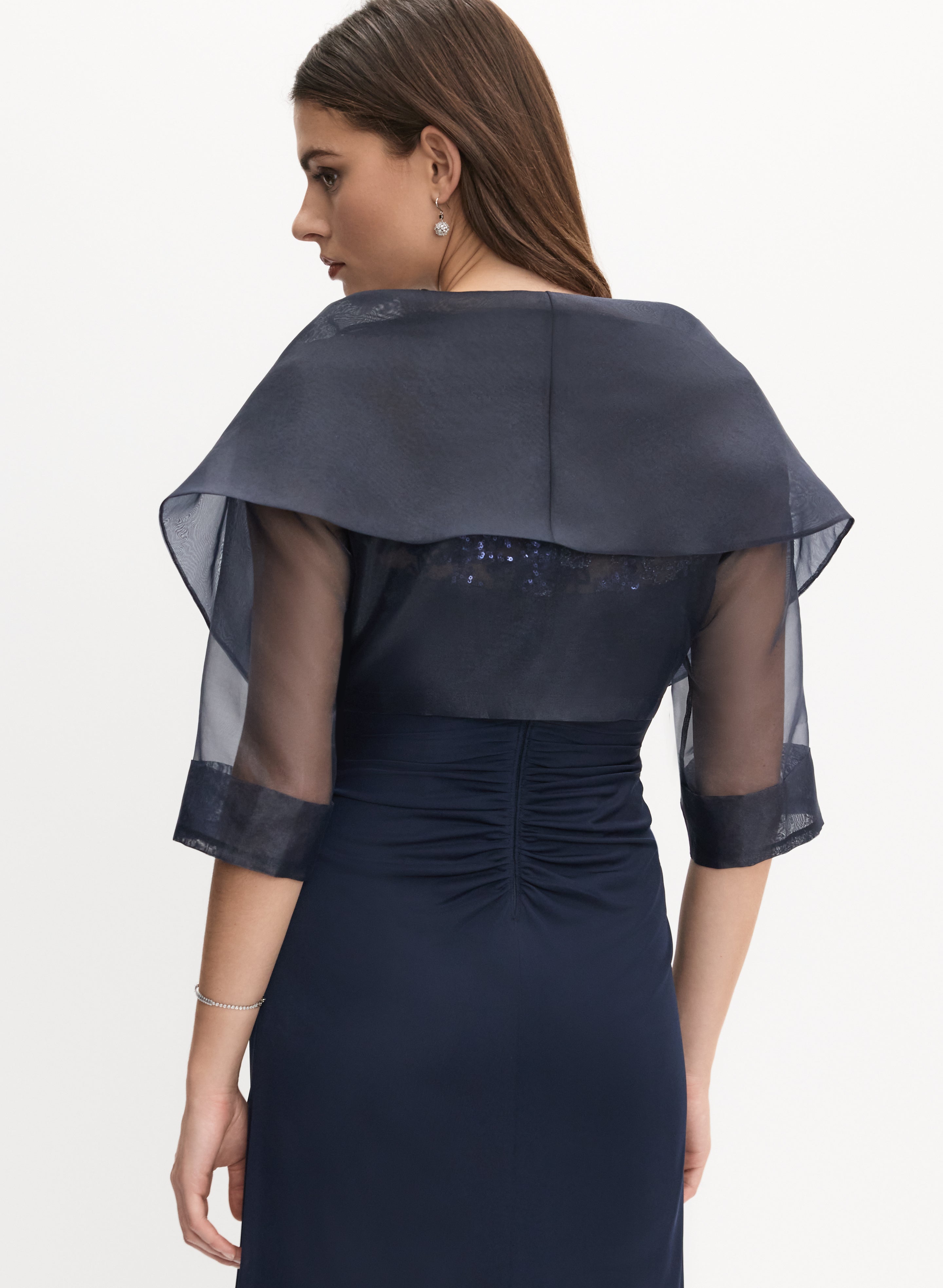Oversized Tie Detail Bolero