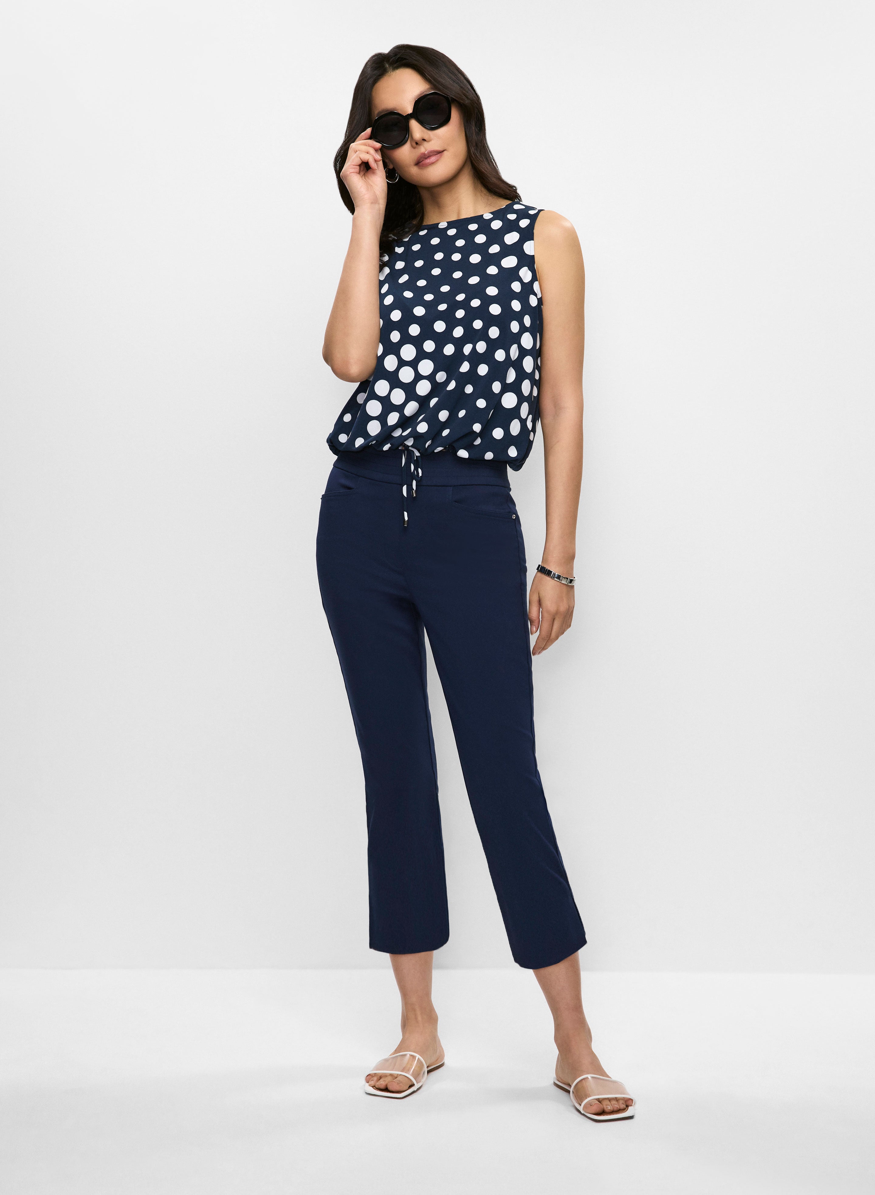Polka Dot Top & Bengaline Capris