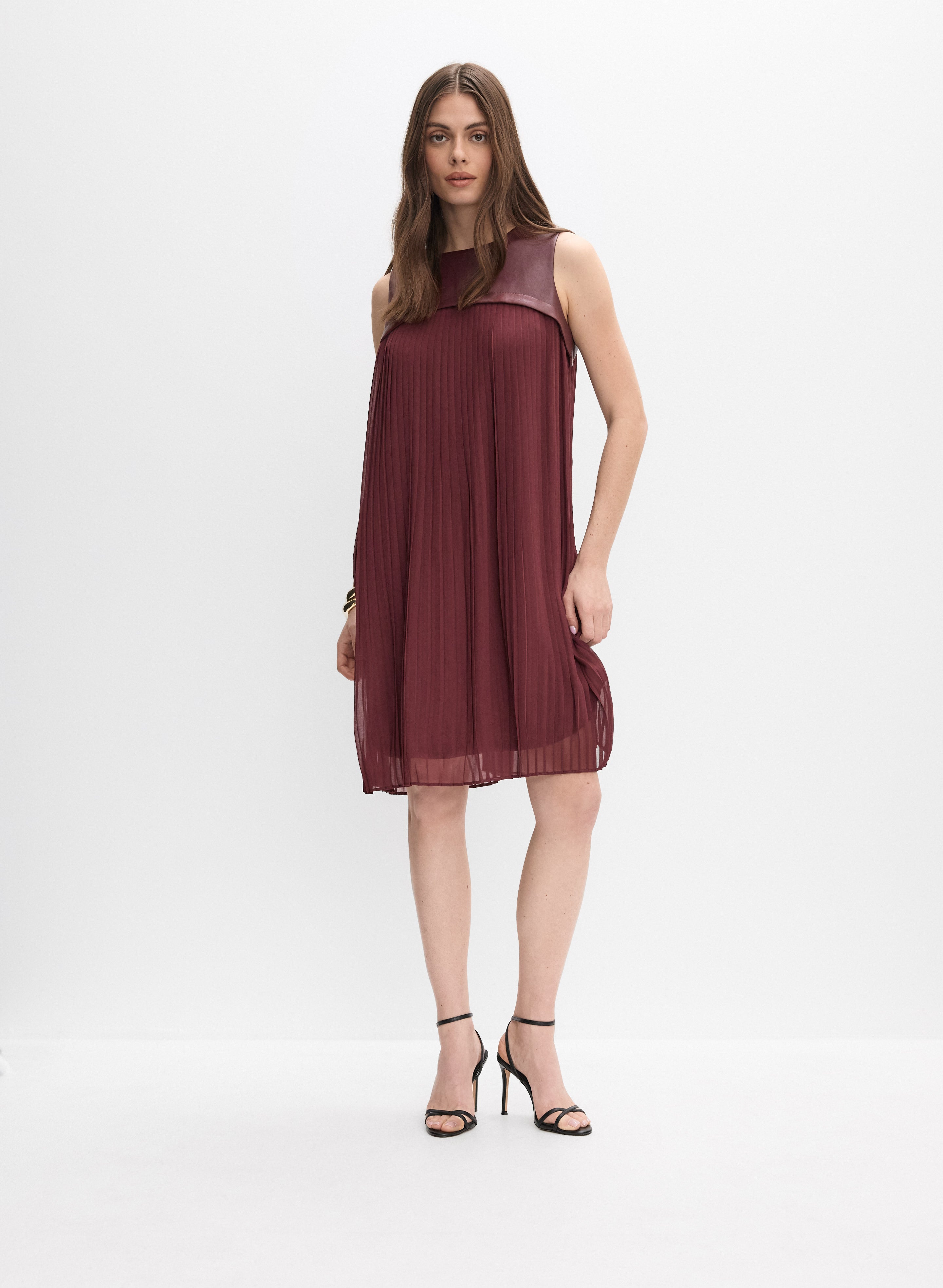 Joseph Ribkoff - Pleated Chiffon Dress Joseph Ribkoff - Pleated Chiffon Dress
