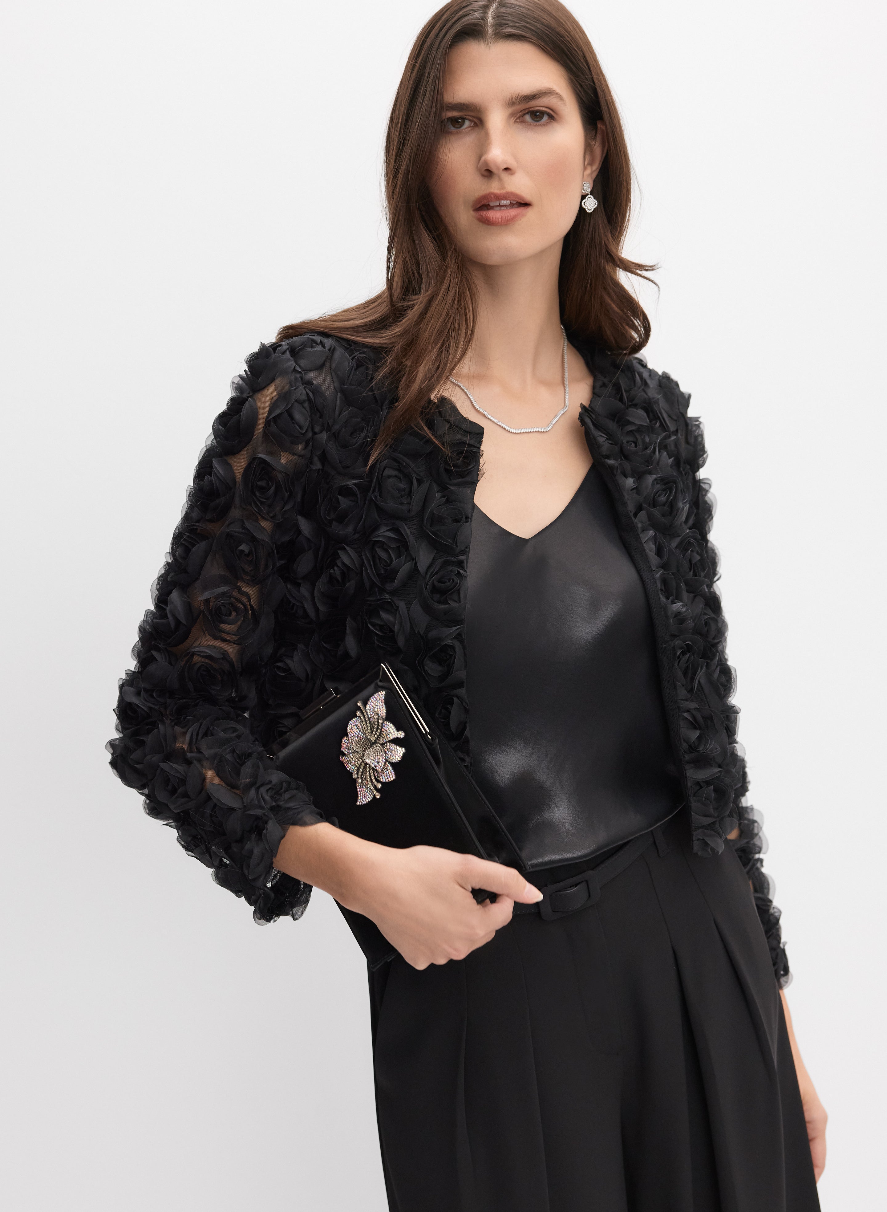 【Rosen Kreuz】layered crop double zip up Rosen Kreuz】layered crop double zip up