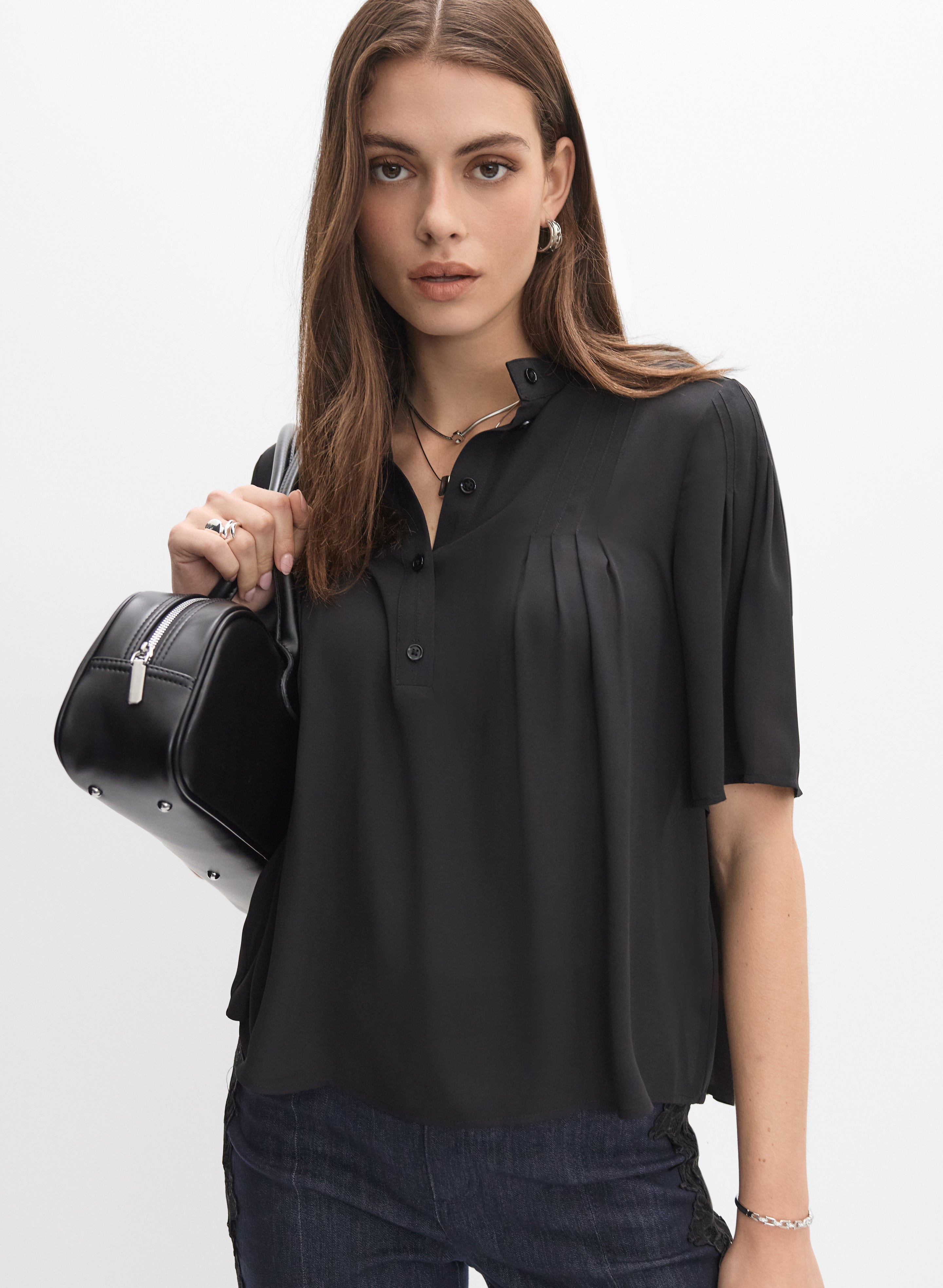 Stand Collar Blouse