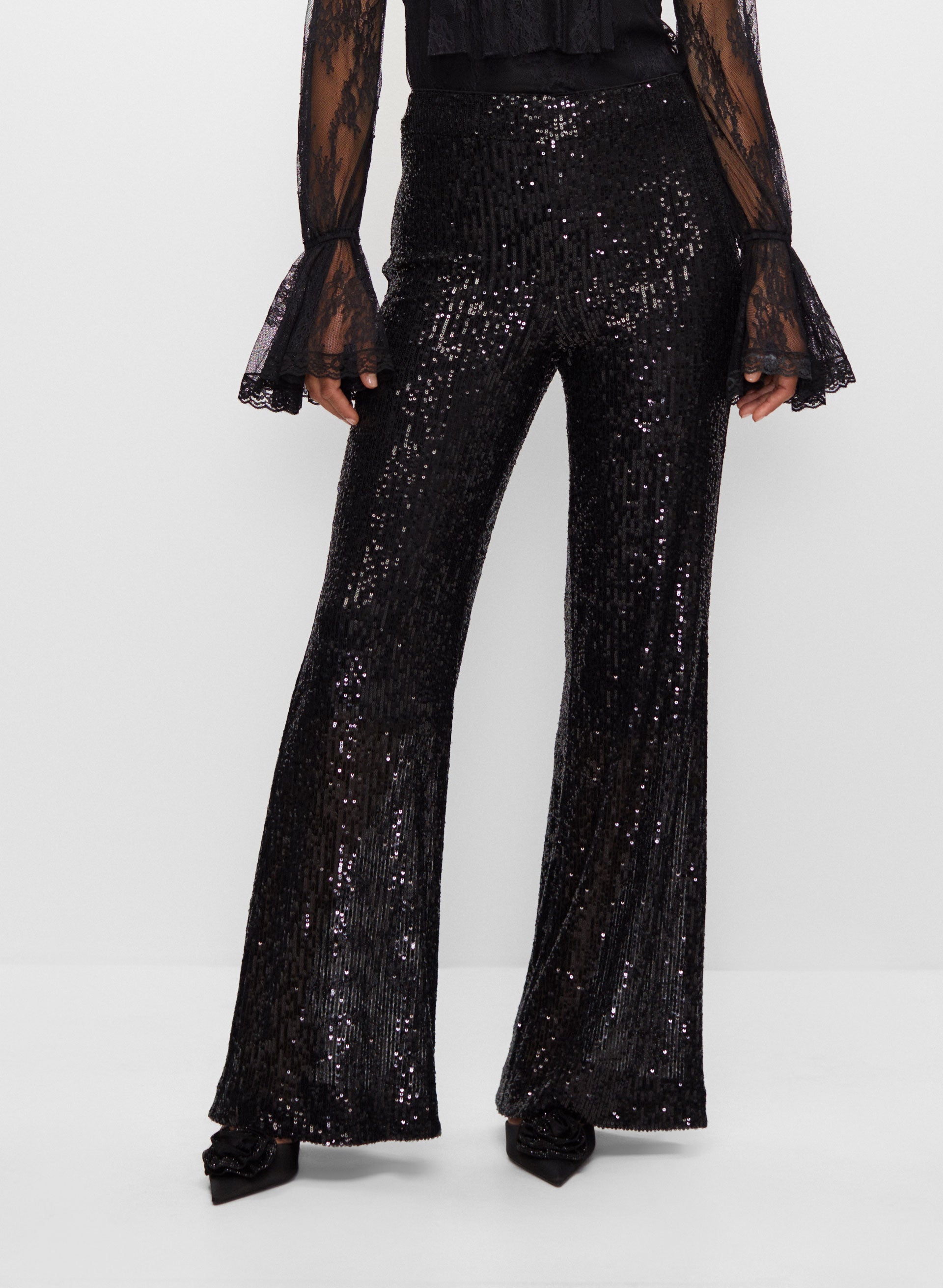 Pull On Sequin Pants