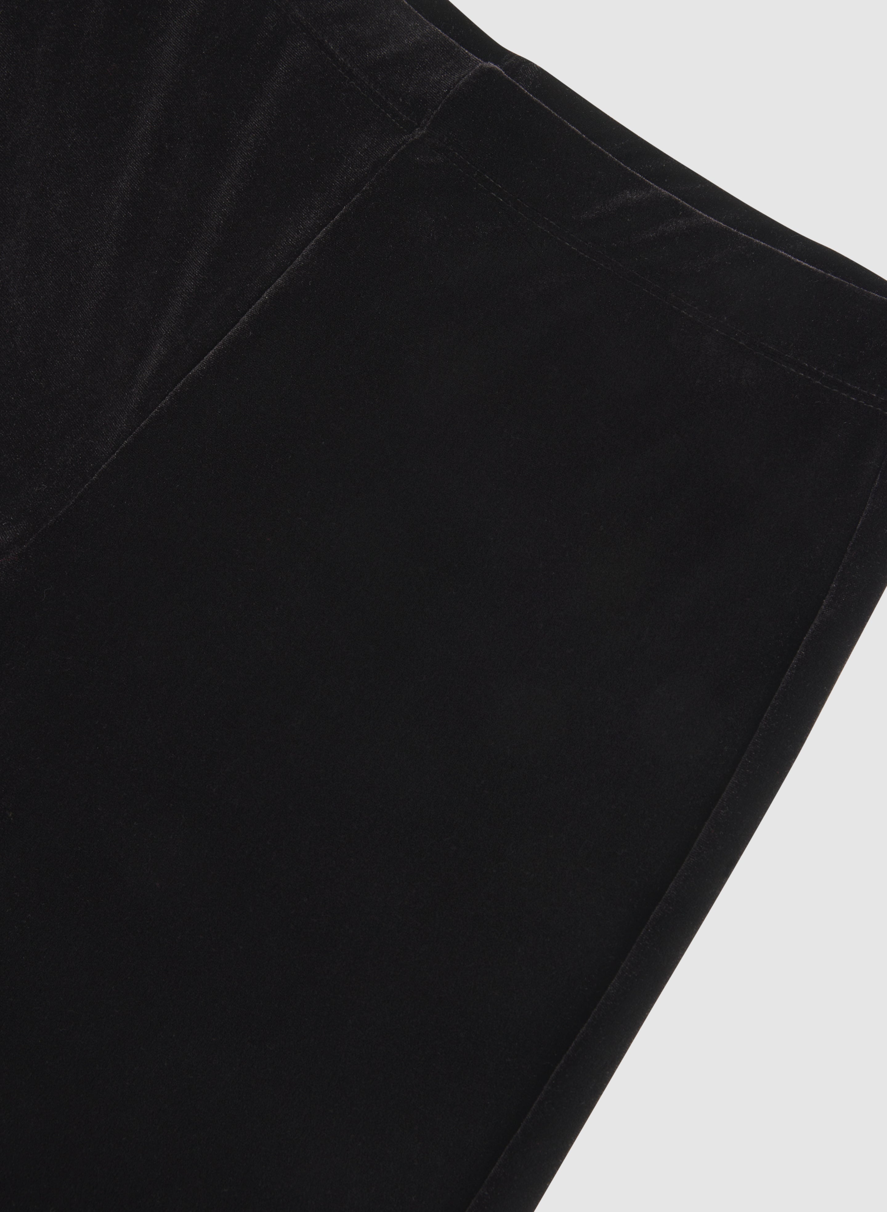 Velvet Wide-Leg Pants
