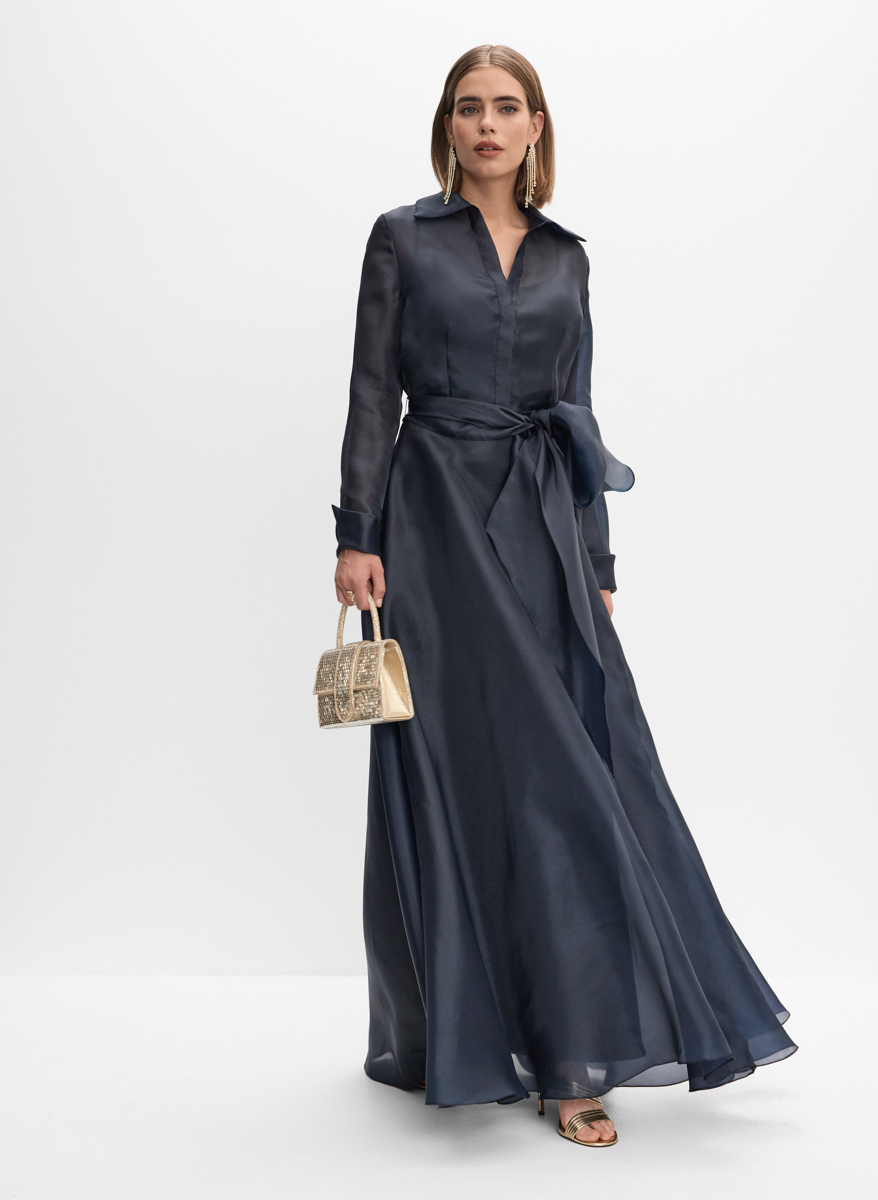 Long Sleeve Organza Dress Long Sleeve Organza Dress