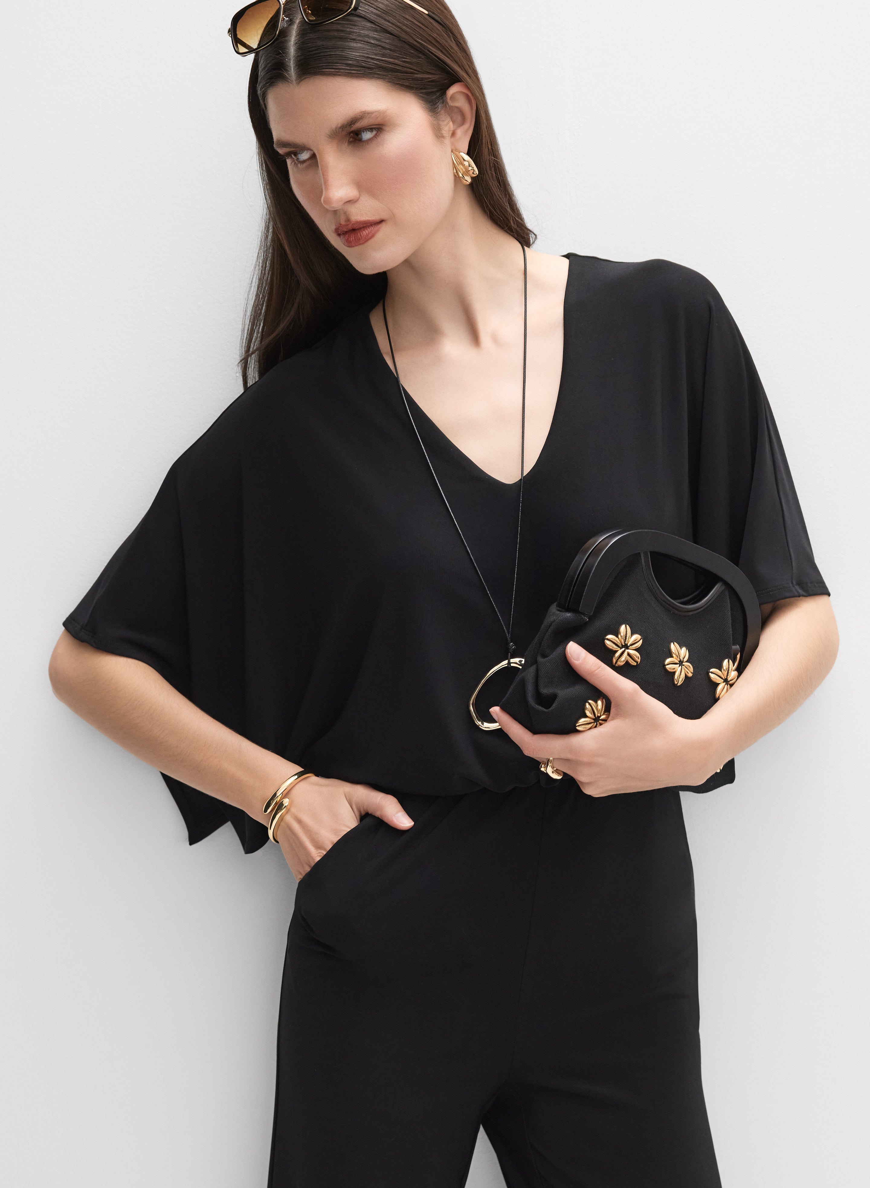 Flare Sleeve Jumpsuit