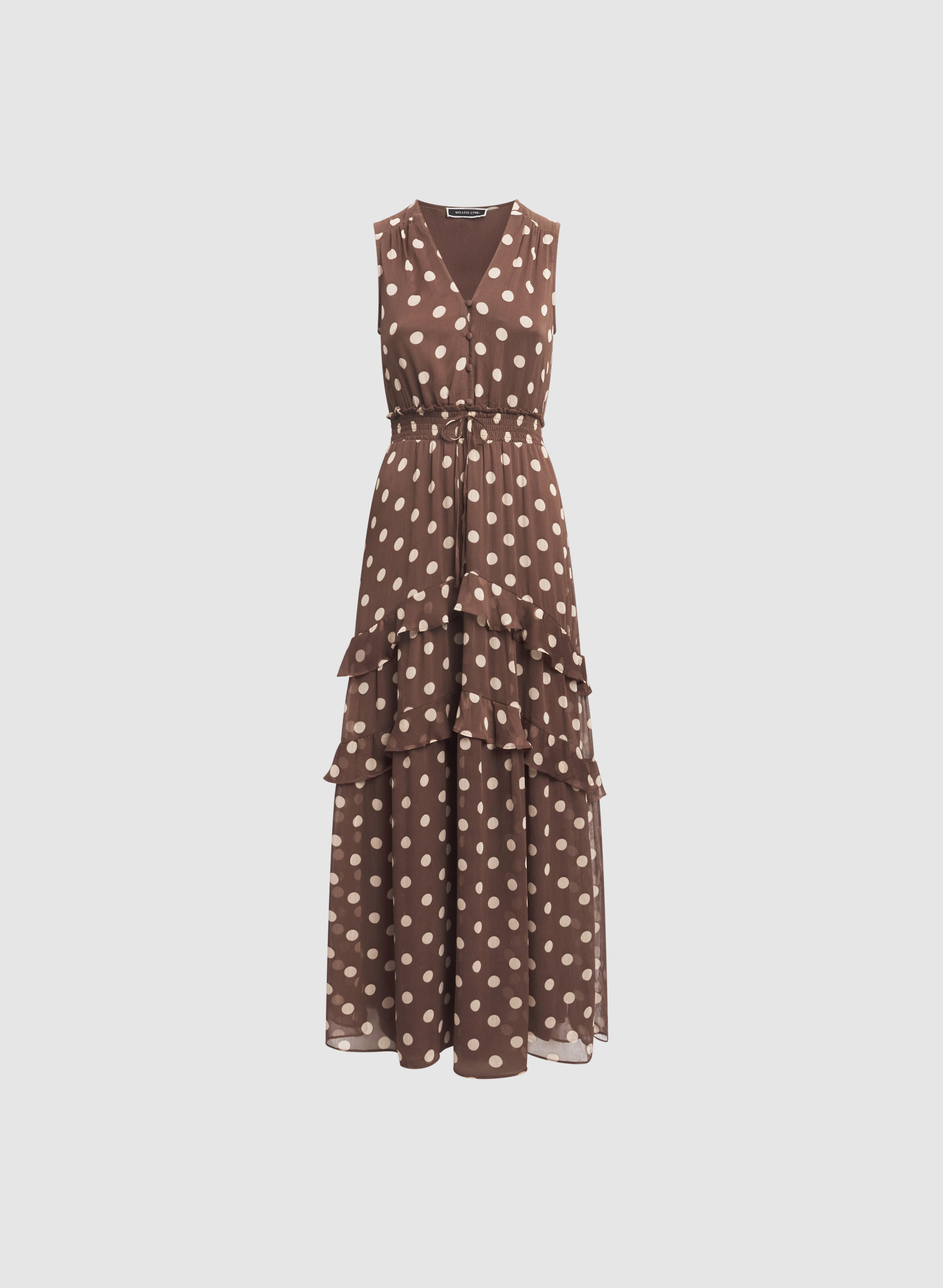 Tiered Polka Dot Dress