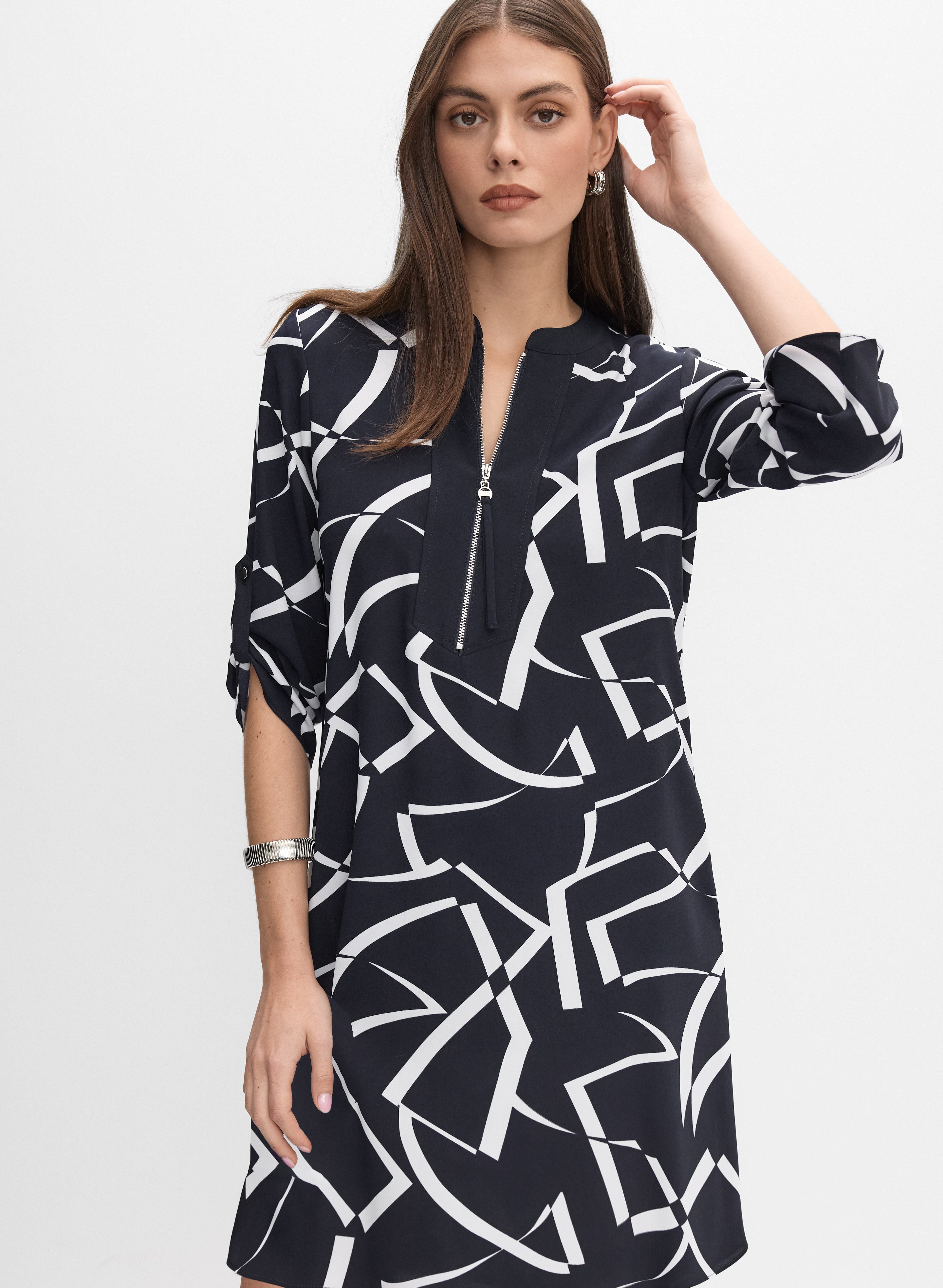 Joseph Ribkoff - Geometric Print Dress