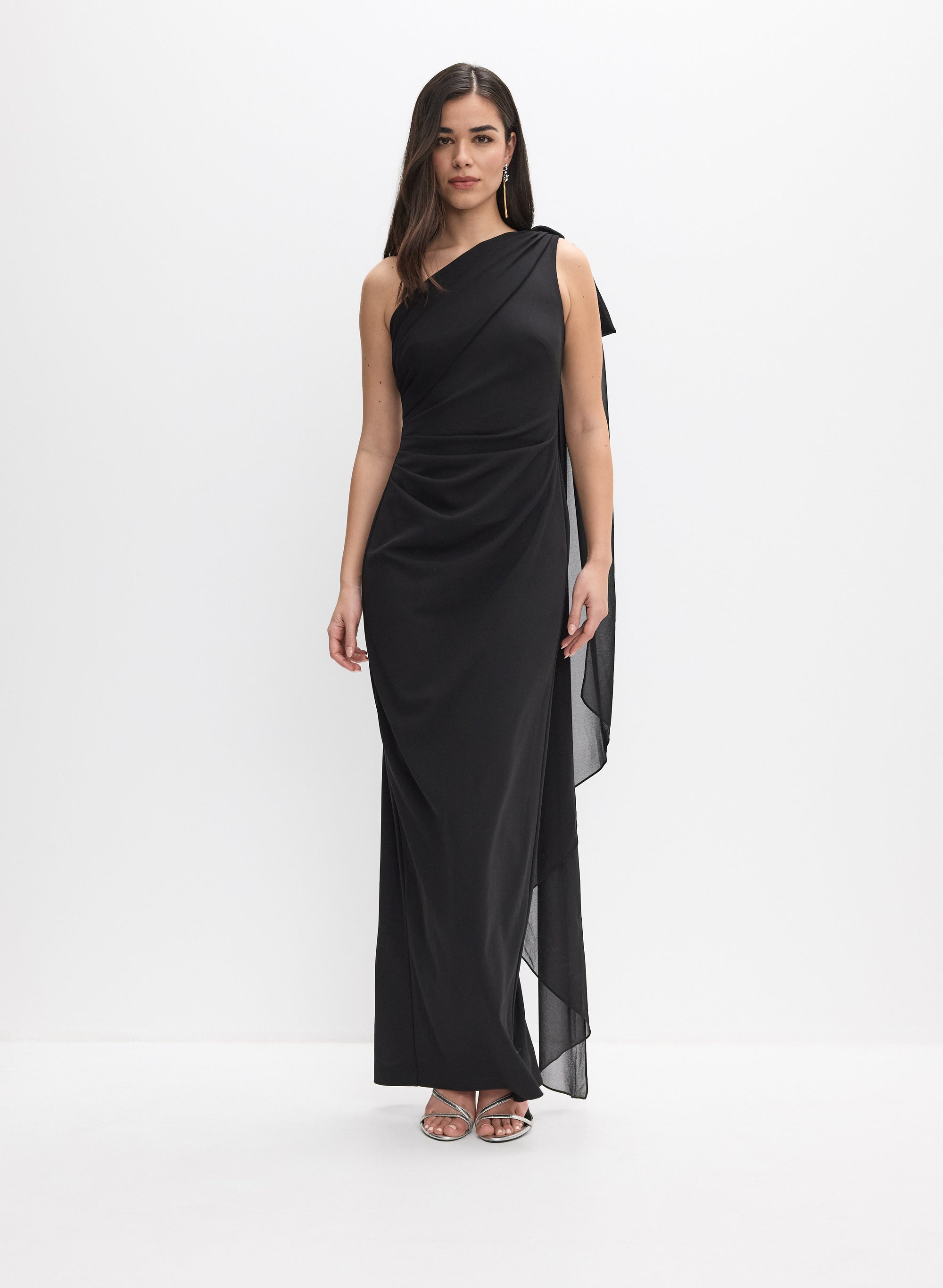 BA Nites - Asymmetric Draped Dress BA Nites - Asymmetric Draped Dress