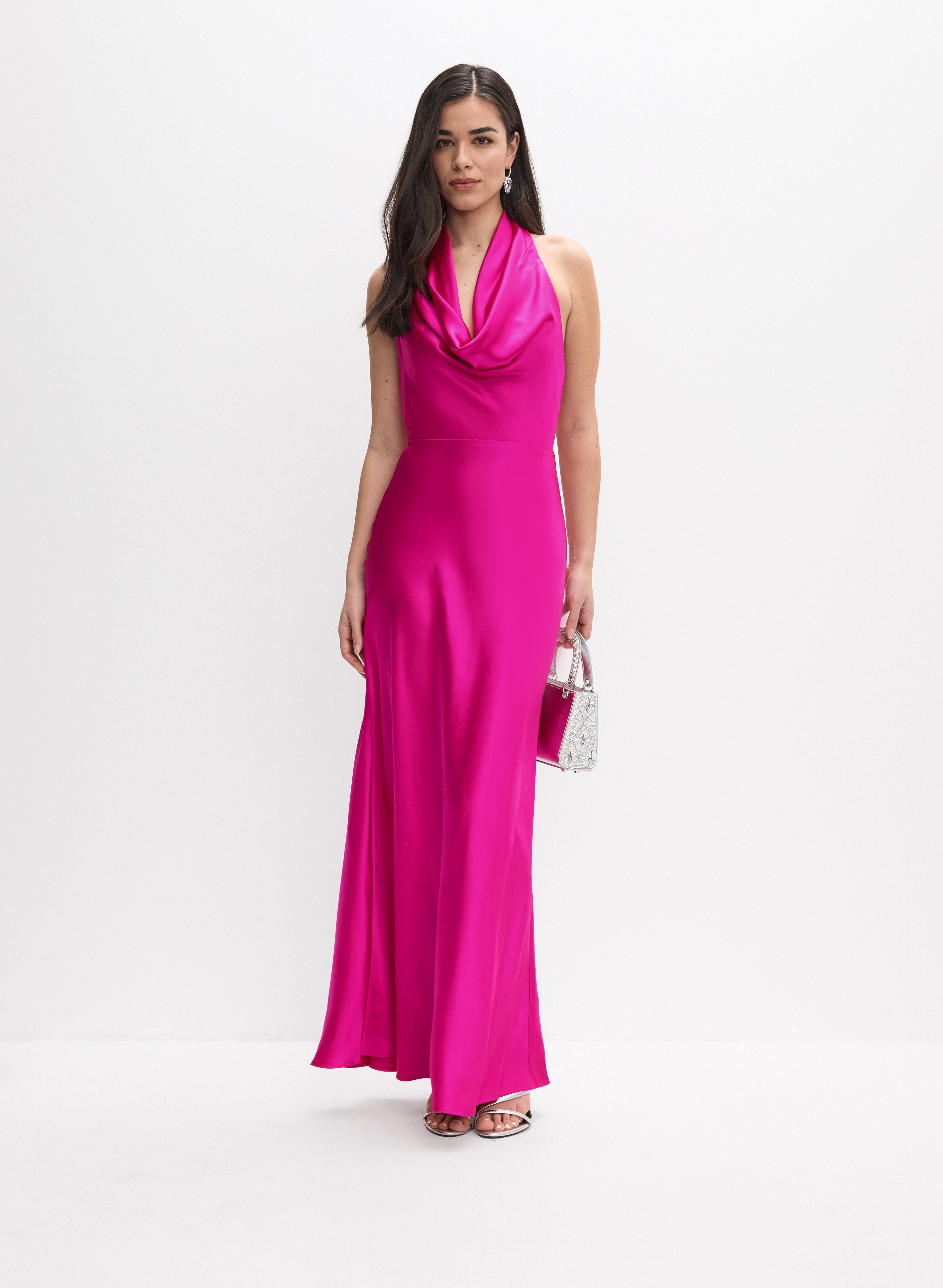 falling neck dress Satin Cowl Tulle_Boho_Dress Taille:70x50 cm — Starck Original 34 Waist When You Get Too