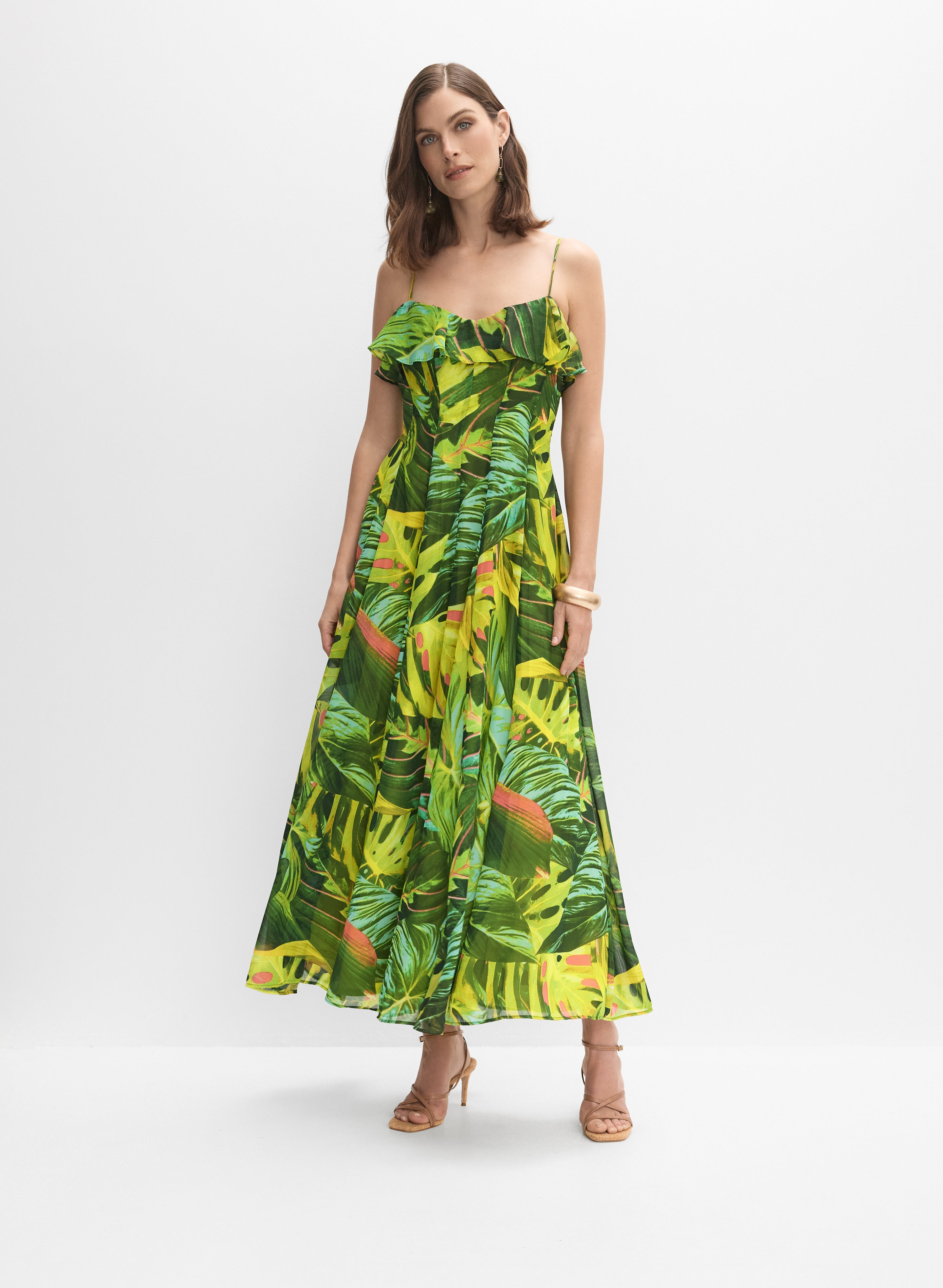 sachin and babi light blue dress Tropical Chiffon Dress