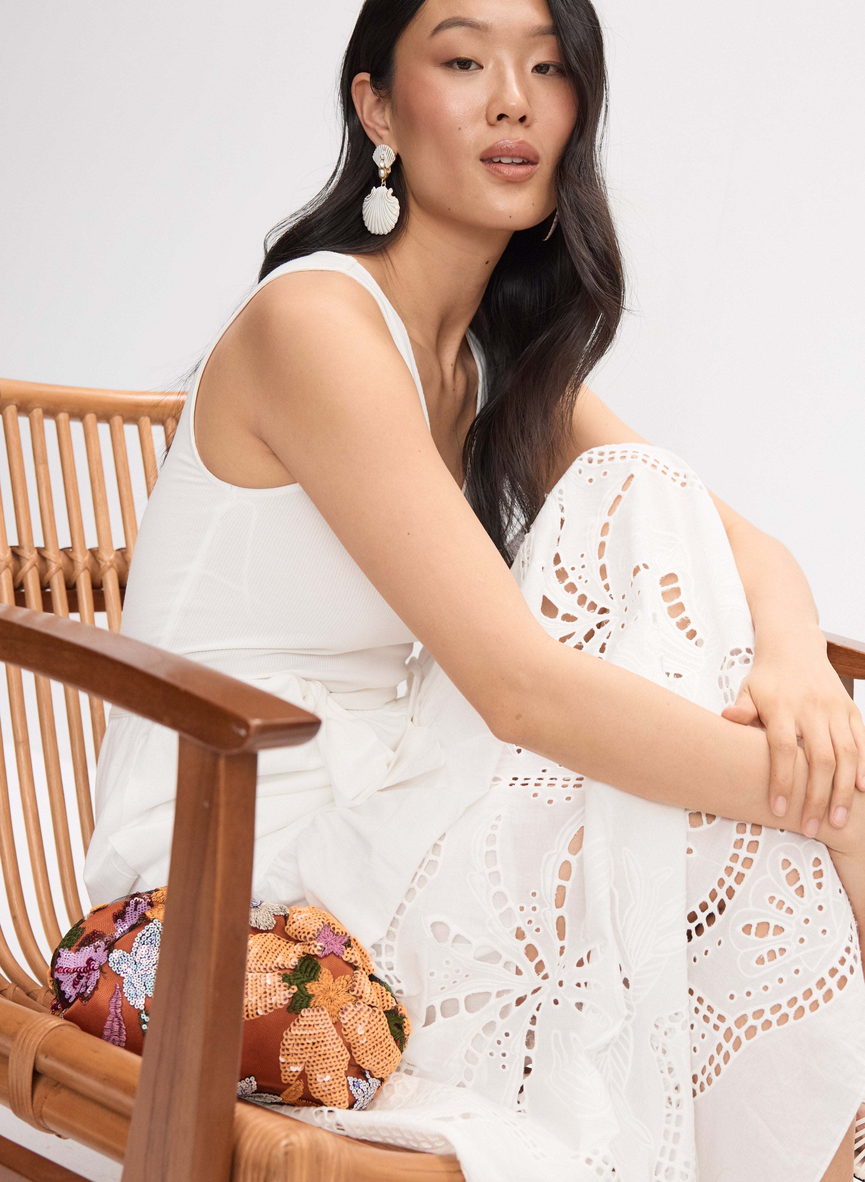 Embroidered Maxi Dress