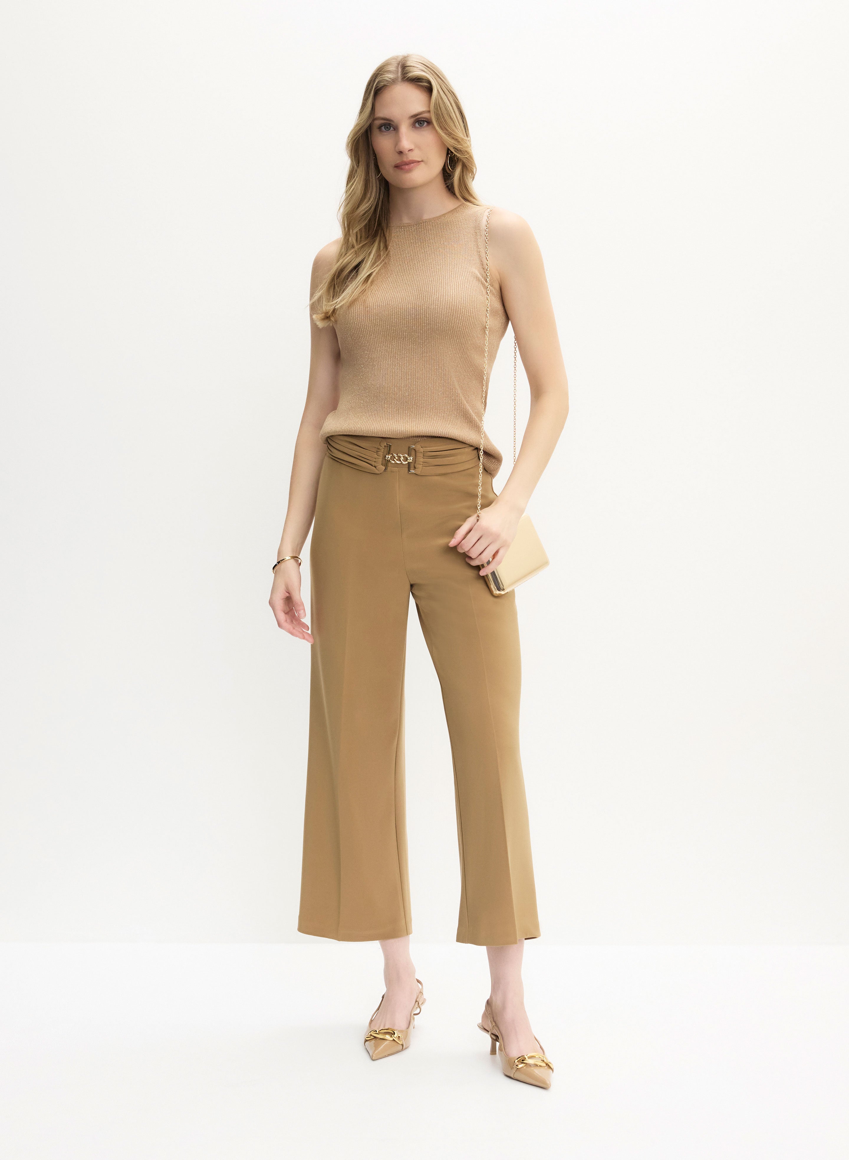 Essential Culotte Pants Brandy Head to Toe
