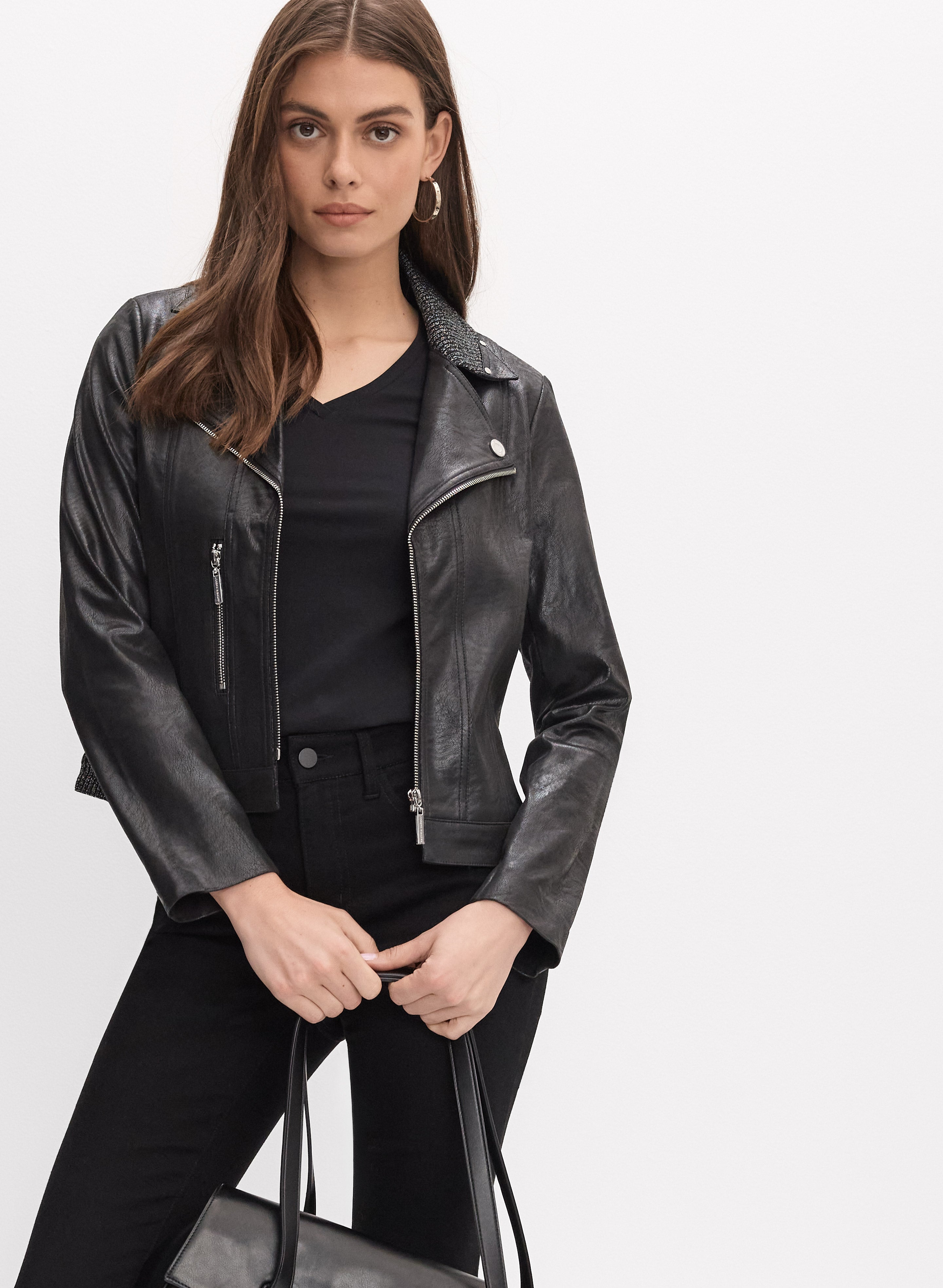 Joseph Ribkoff - Faux-Suede Zip Jacket