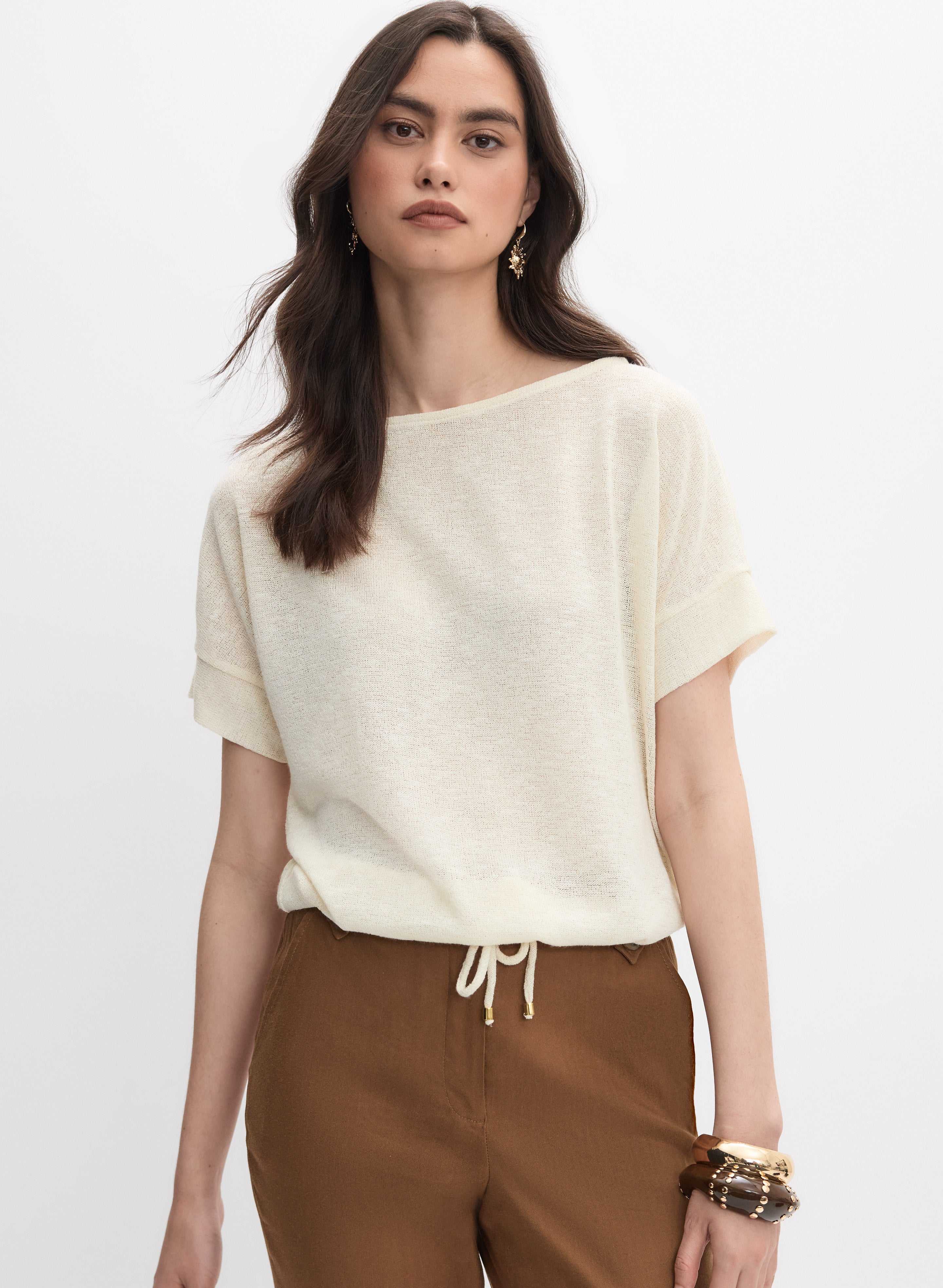 Drawstring Hem Top