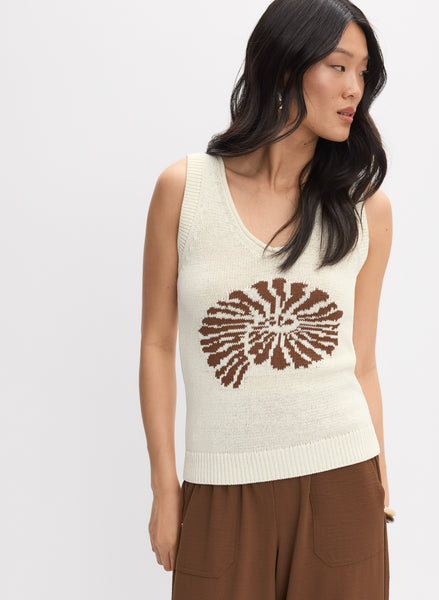 Seashell Jacquard Tank Top