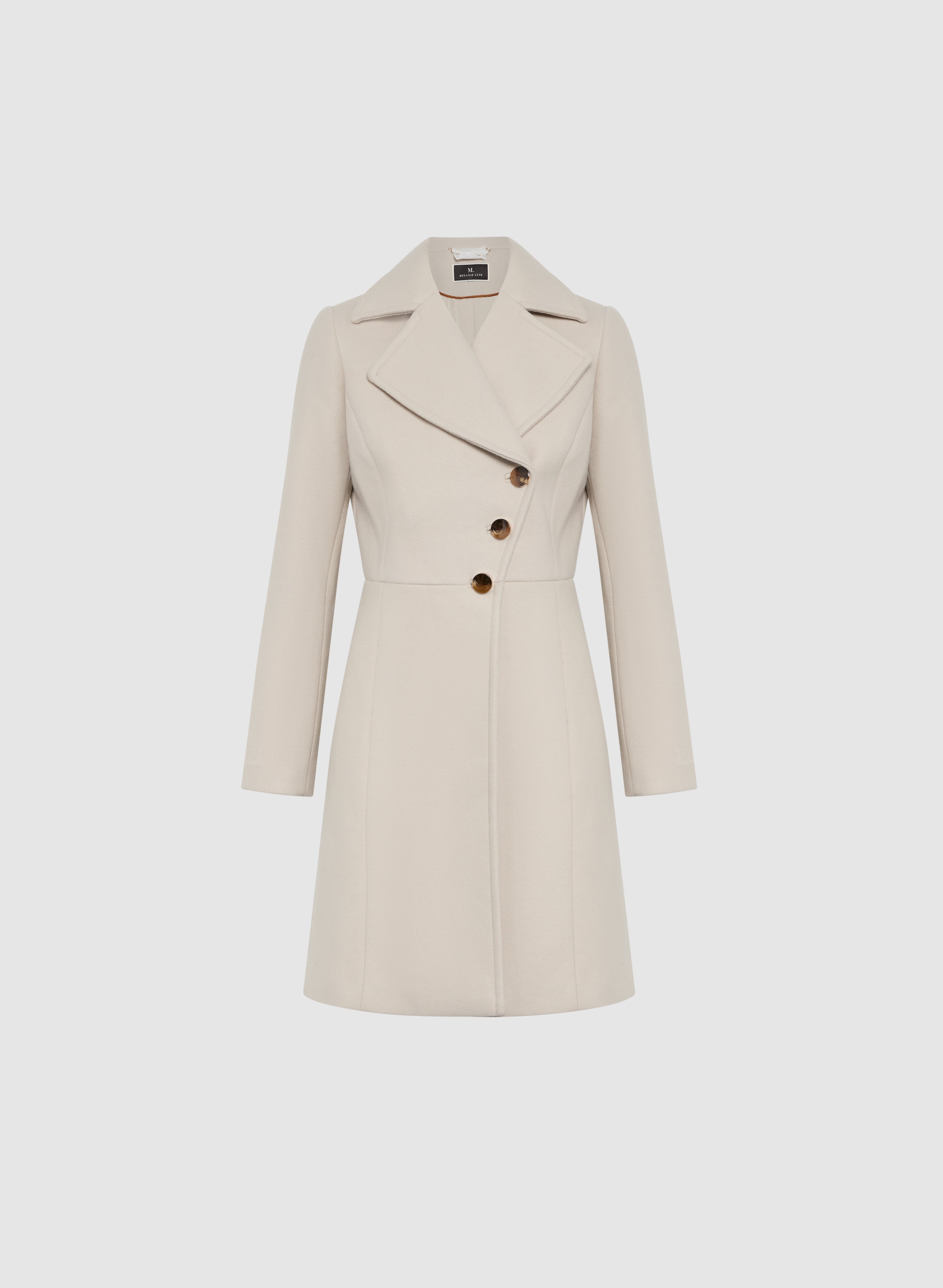 Asymmetric Button-Up Coat