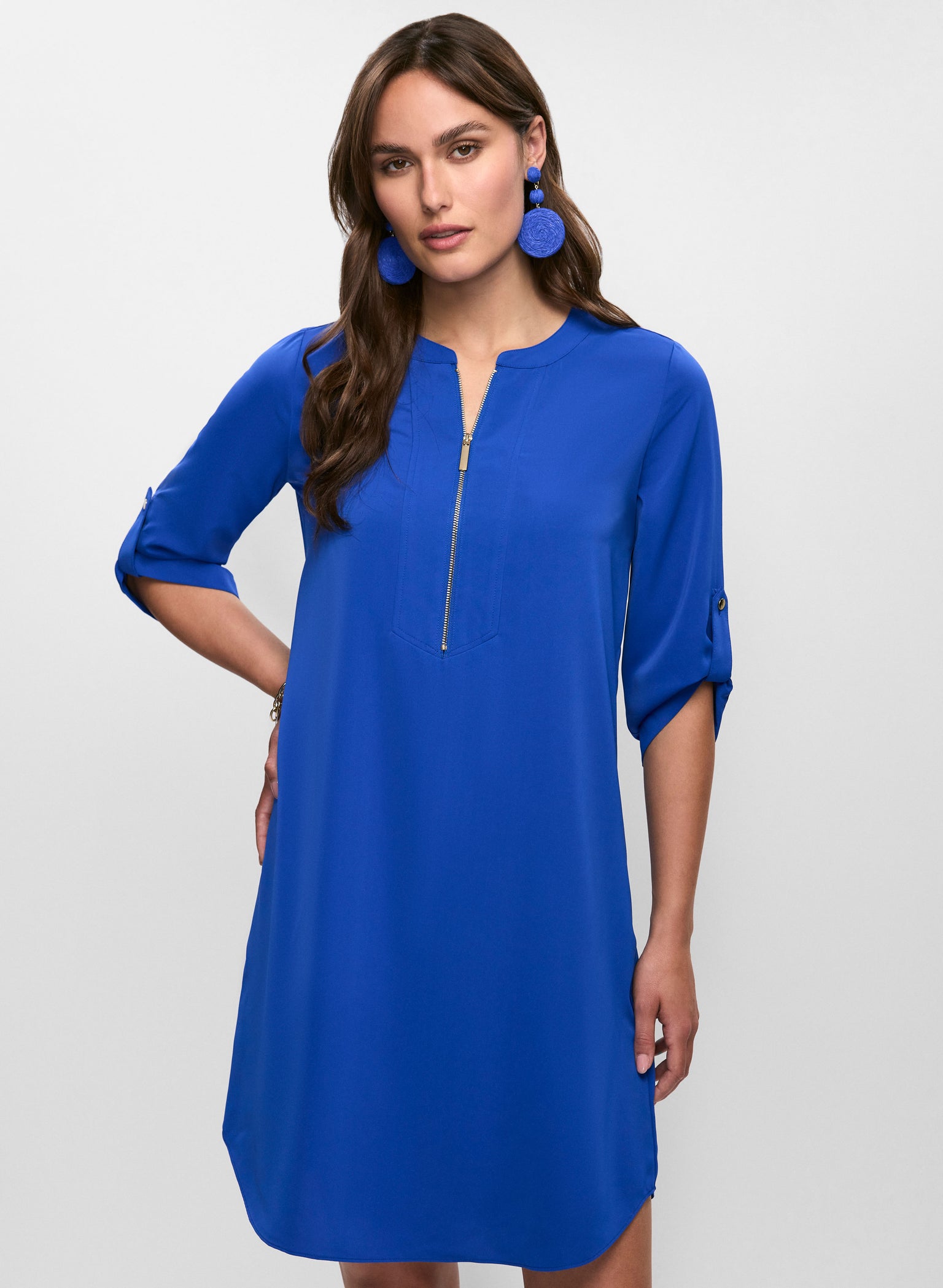 A-Line Dress with Front Zipper 62751 main image 0