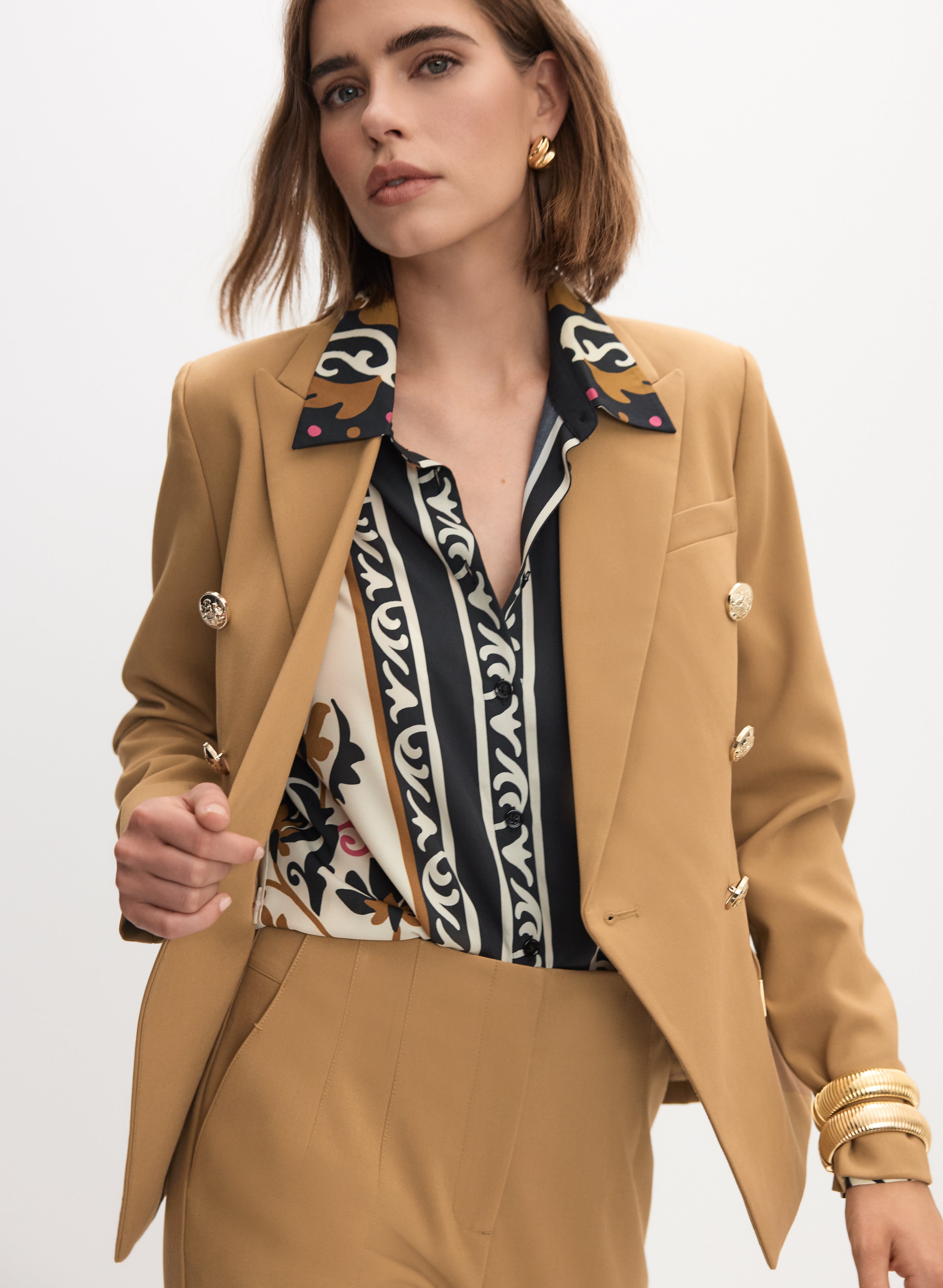 Peaked Lapel Blazer