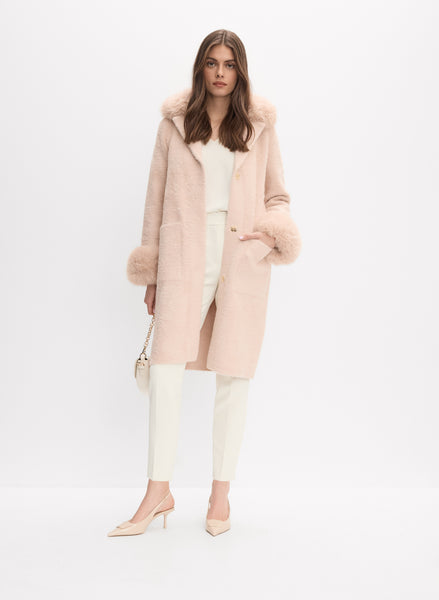 Joseph Ribkoff - Faux-Fur Detail Coat