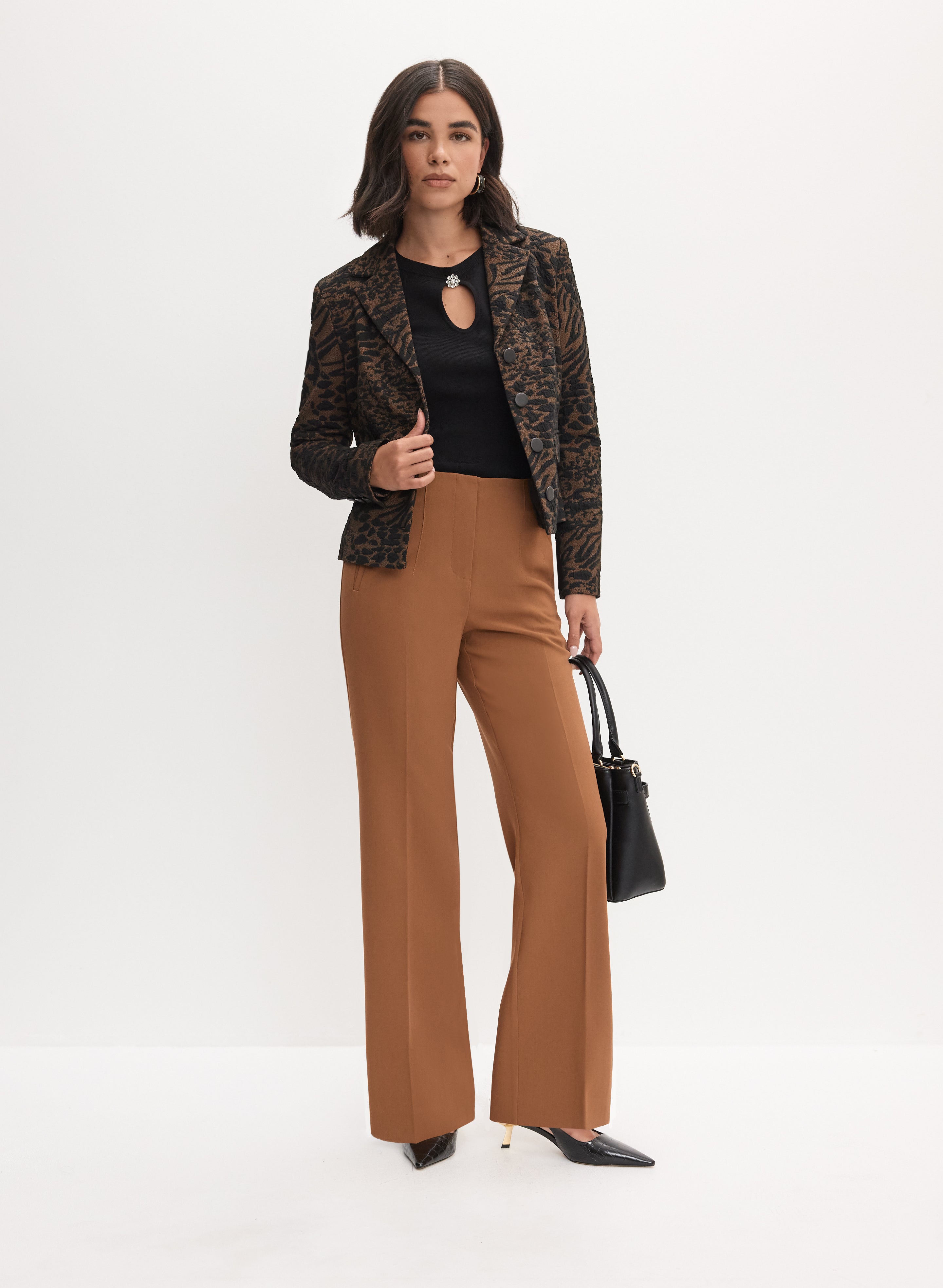 Leopard Jacquard Jacket