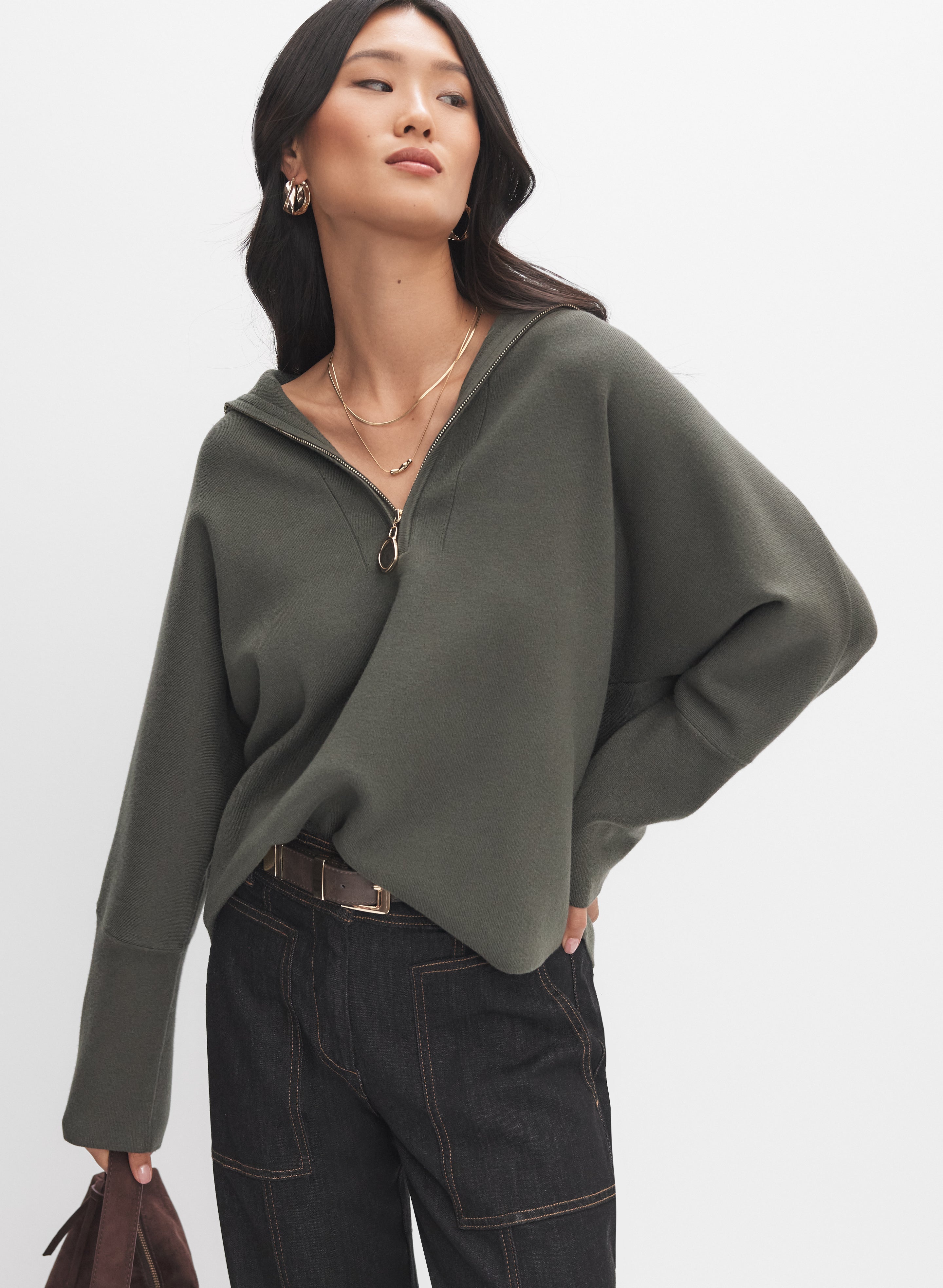 lycolyco2004様 Joseph Ribkoff - Half-Zip Pullover