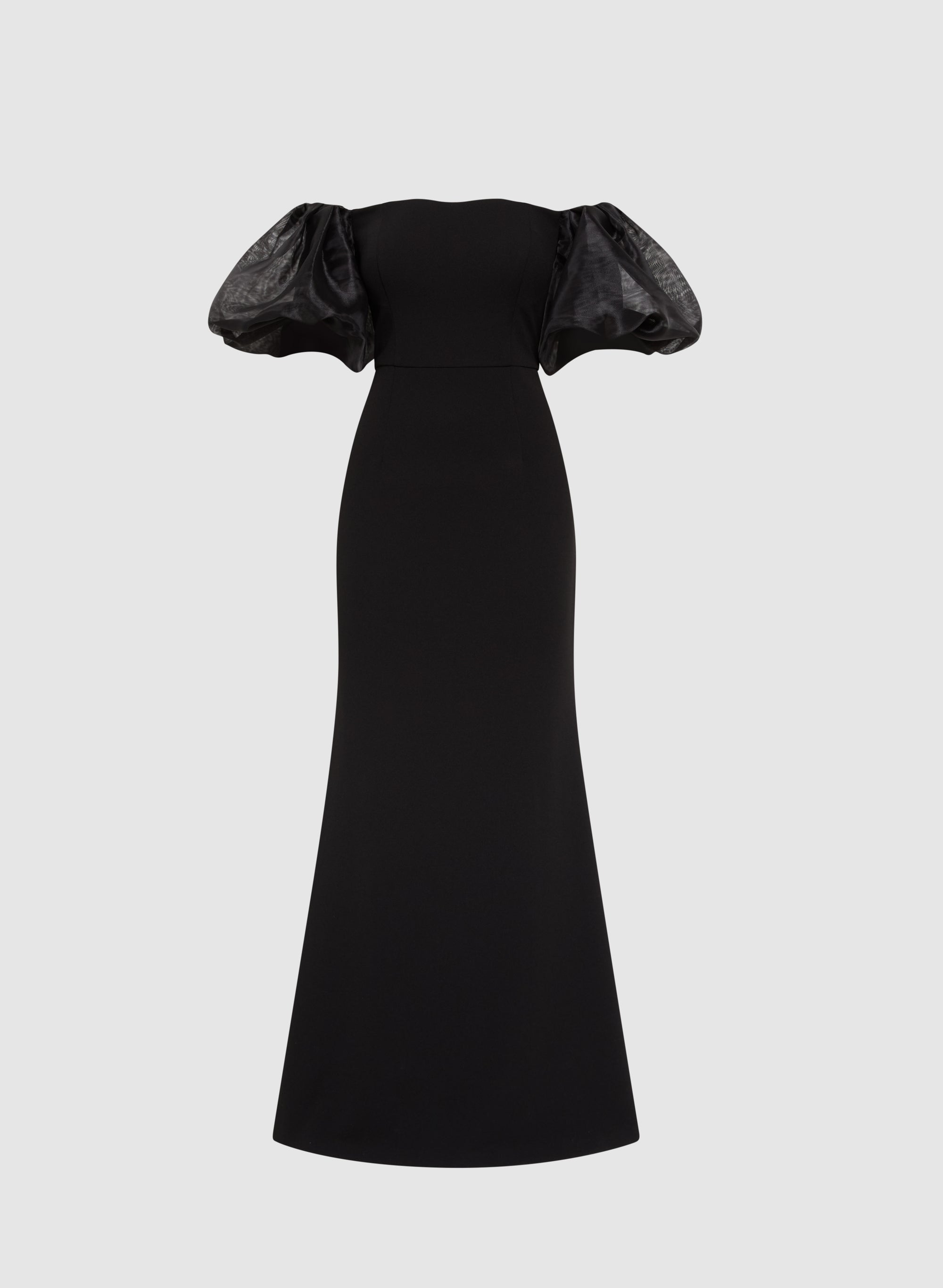 black bouffant dress Women's Meredith Blouson Bouffant Sleeved Chiffon Mini Dress Customize Black MEAN BLVD main image 0