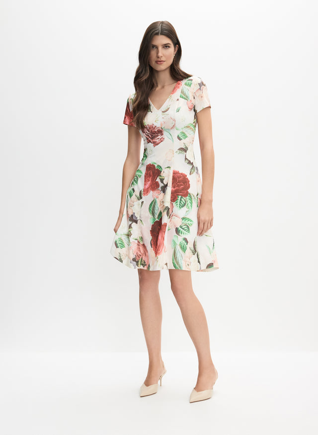BRYELLE FLORAL SHORT DRESS