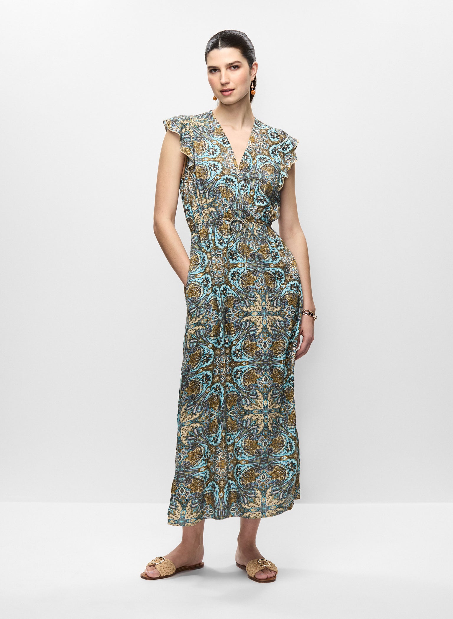 Rianna - Abstract Print Dress