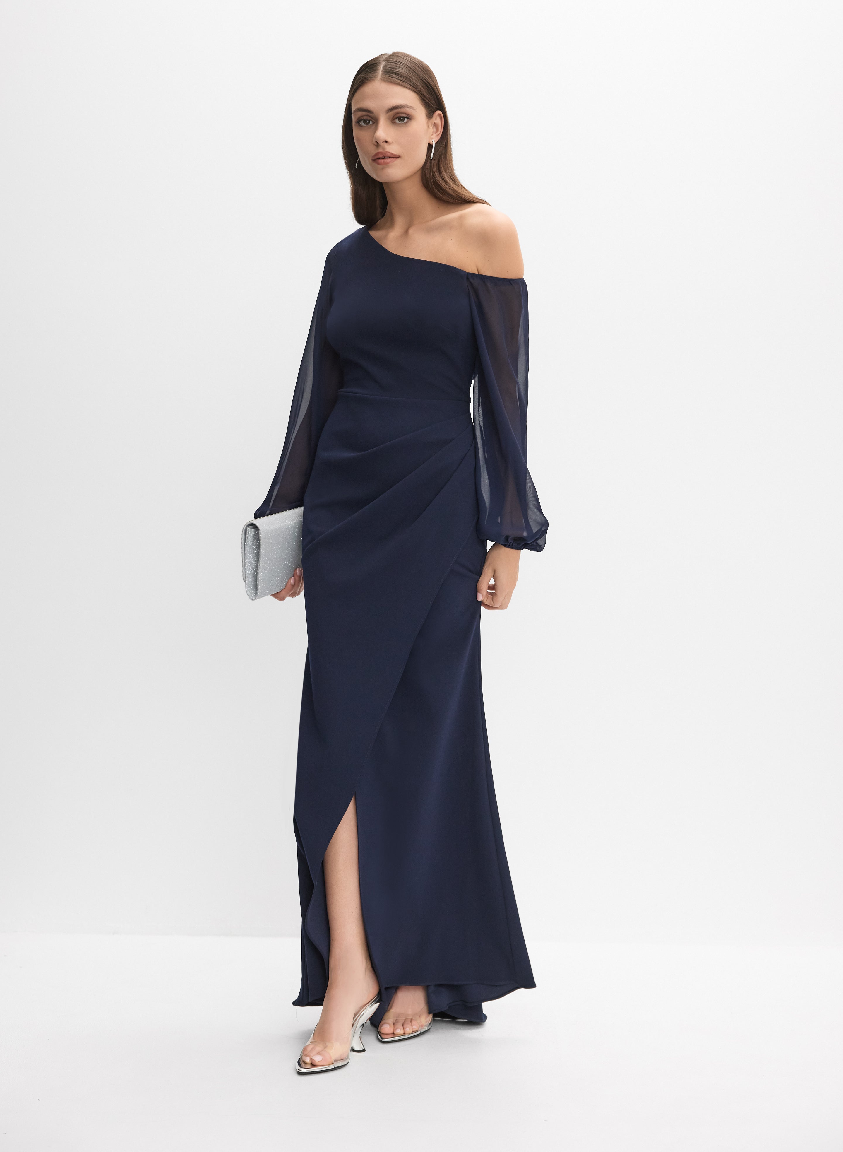 Asymmetric Neck Dress Asymmetric Neck Dress