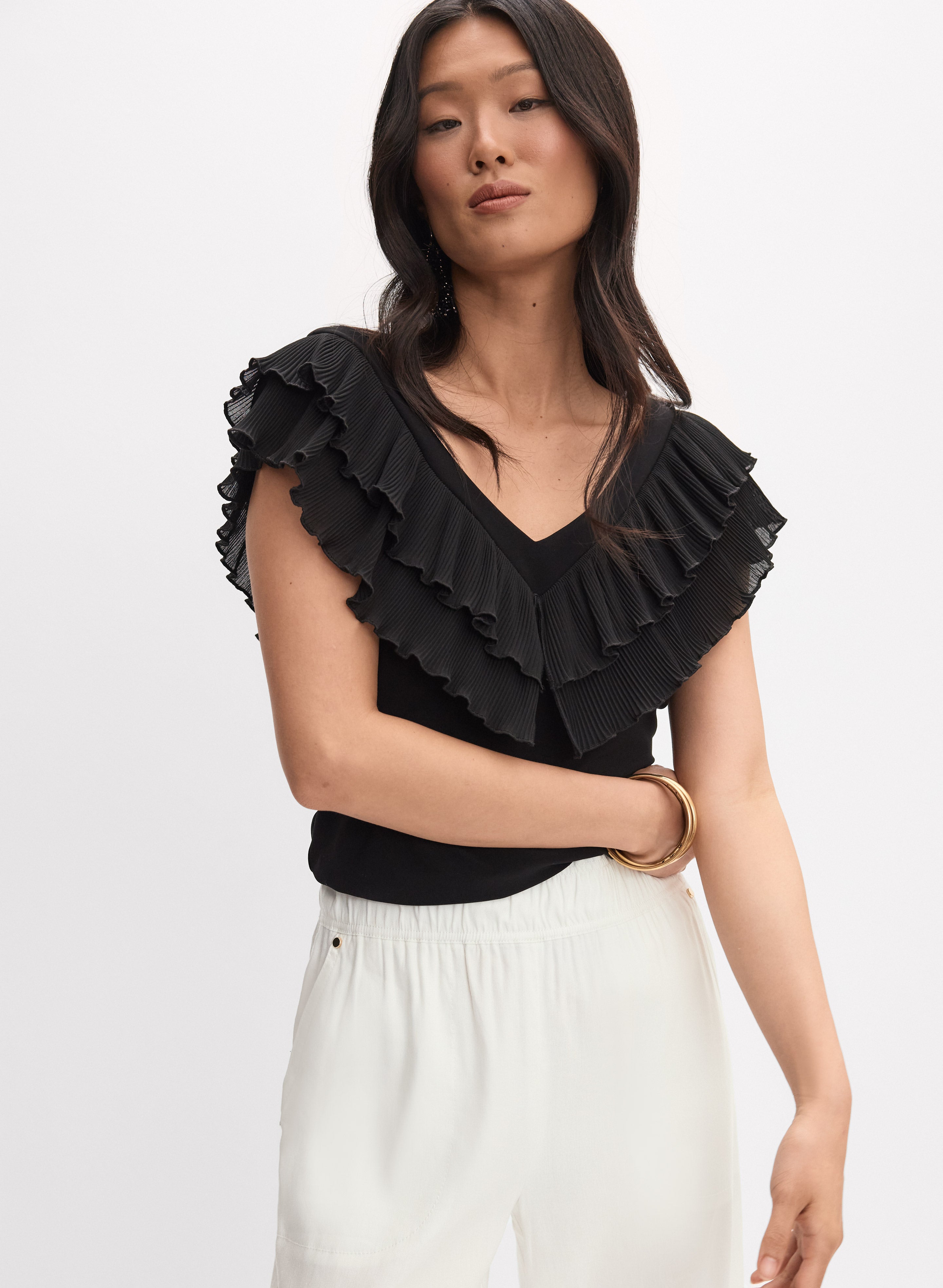Joseph Ribkoff - Ruffle Detail Top