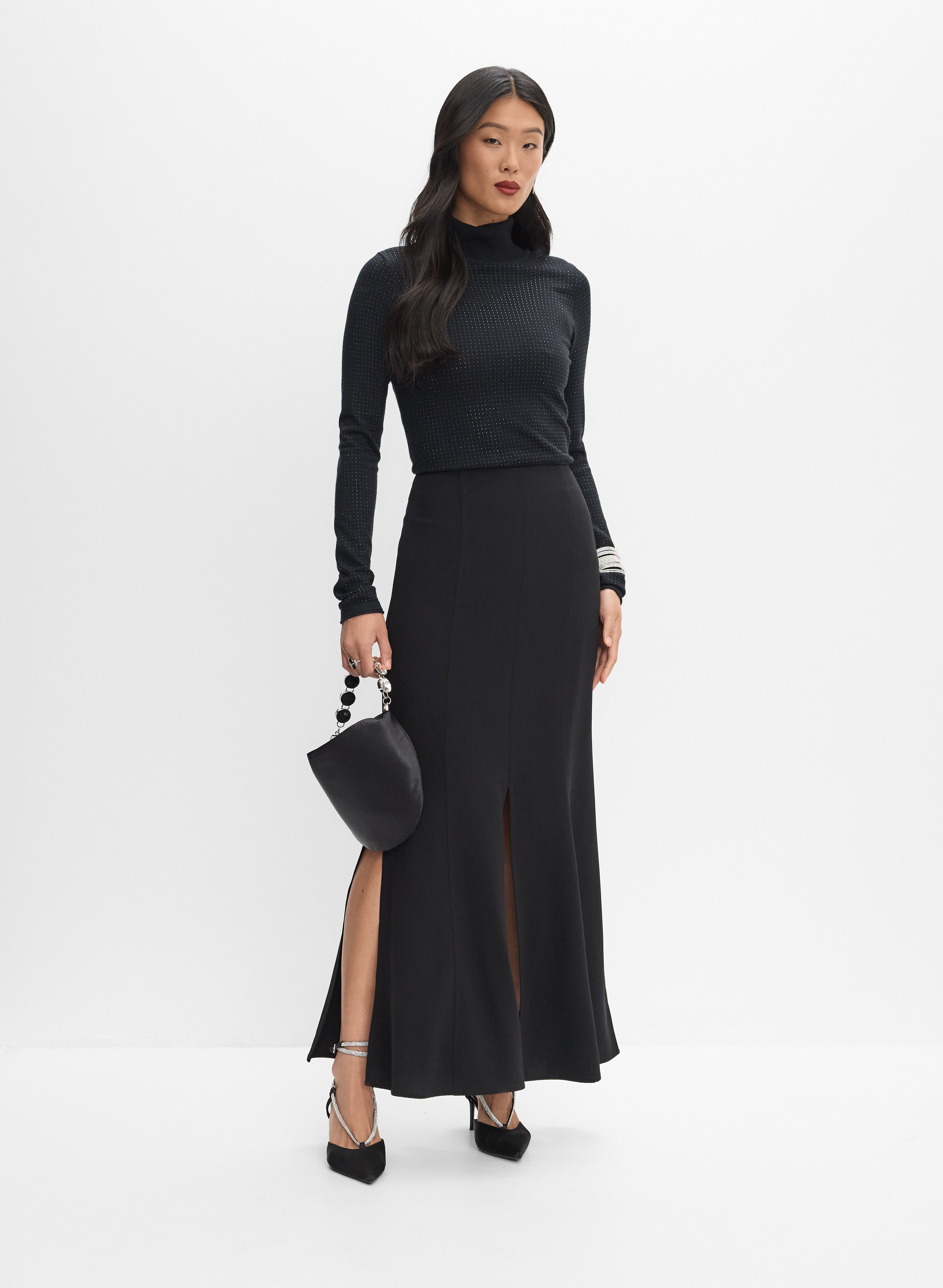 Slit Maxi Skirt