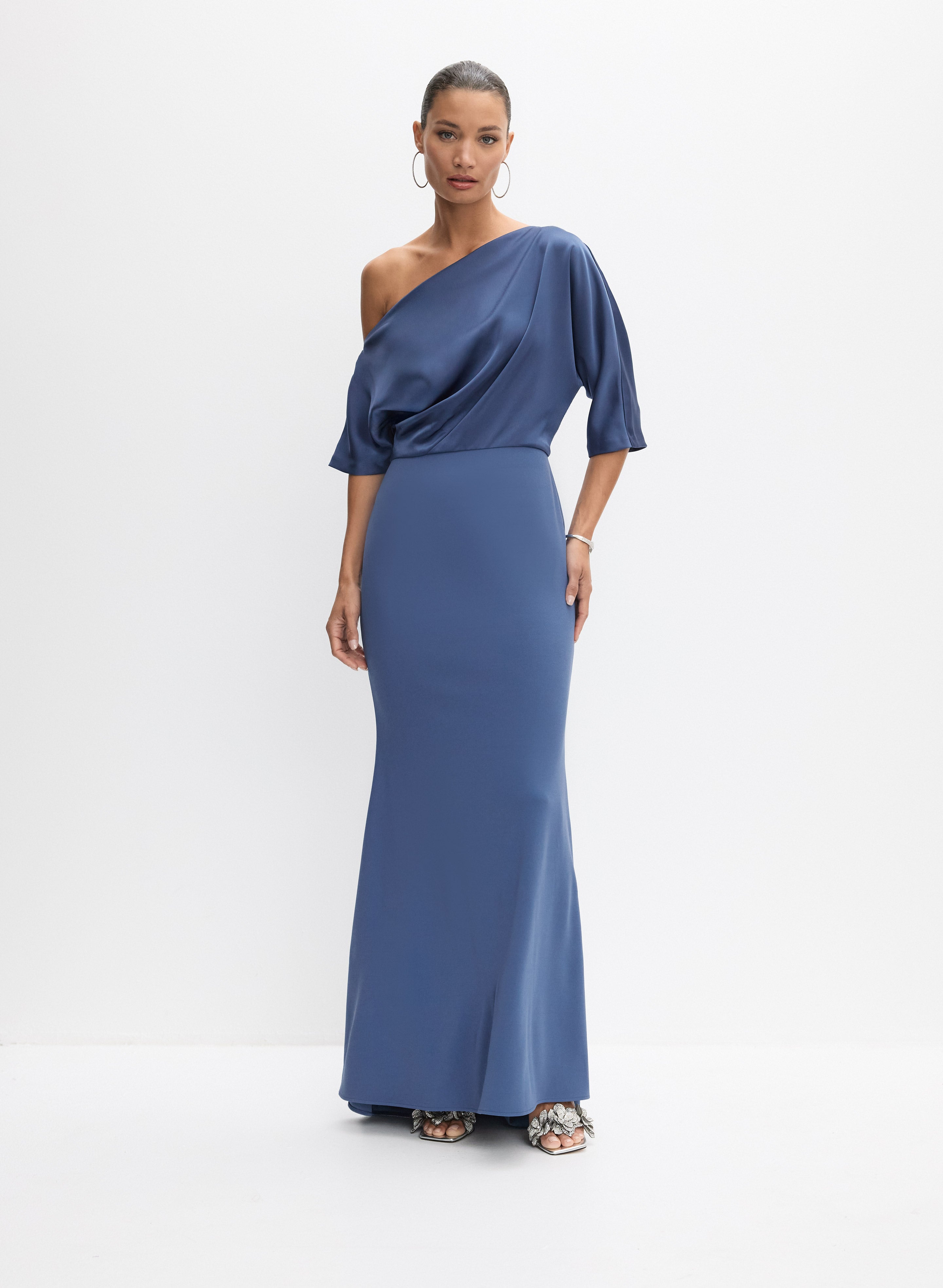 Asymmetric Off-Shoulder Dress