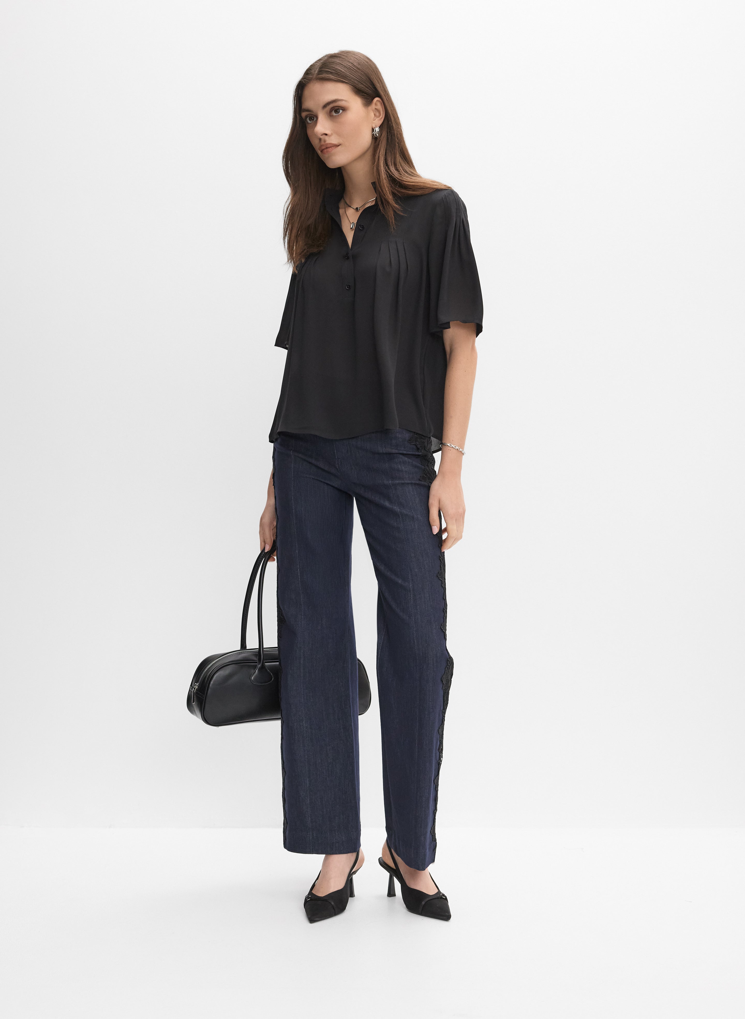 Stand Collar Blouse