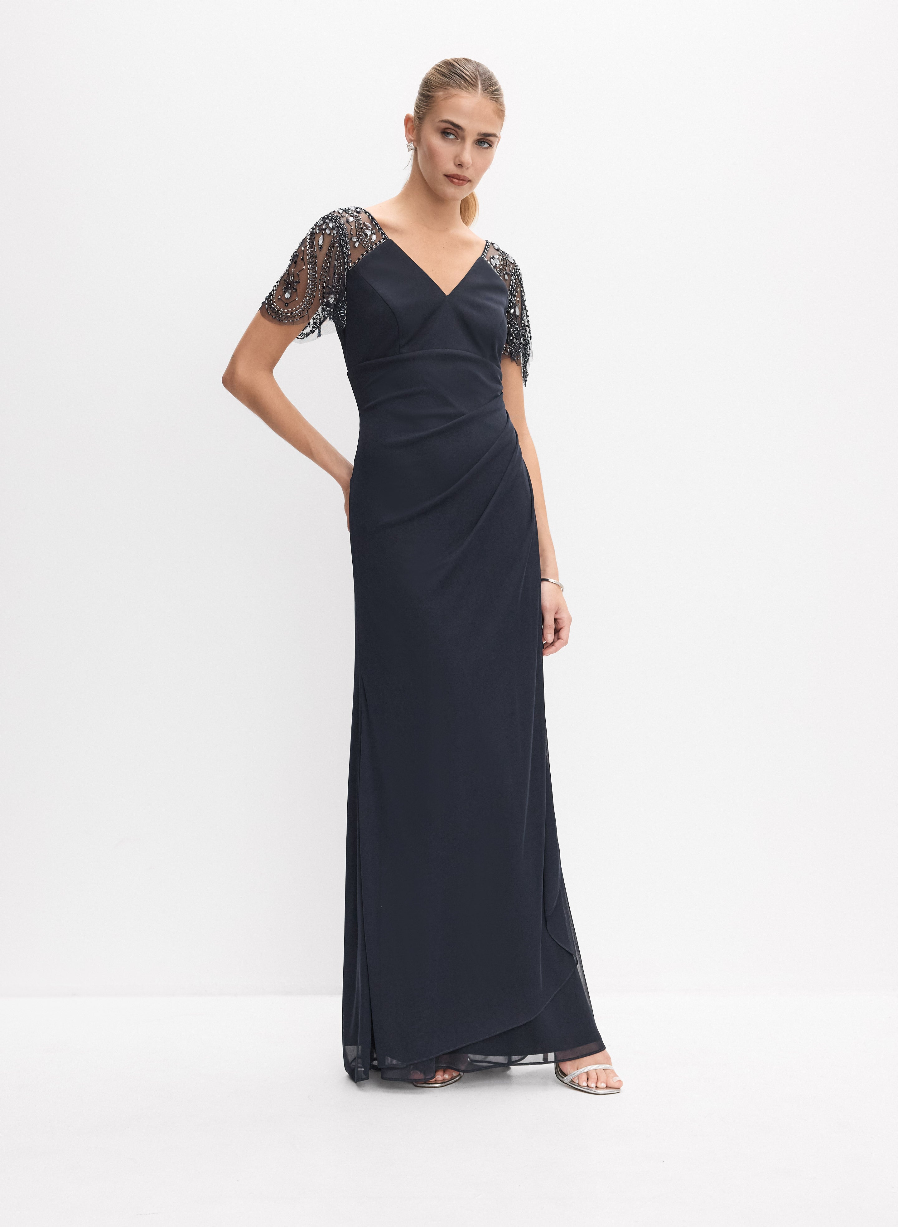mariam silk bias cut flutter sleeve dress nuit Ulla Johnson - Mariam Silk Bias Cut Flutter Sleeve Dress On Sale Now with Up to 32% Off
