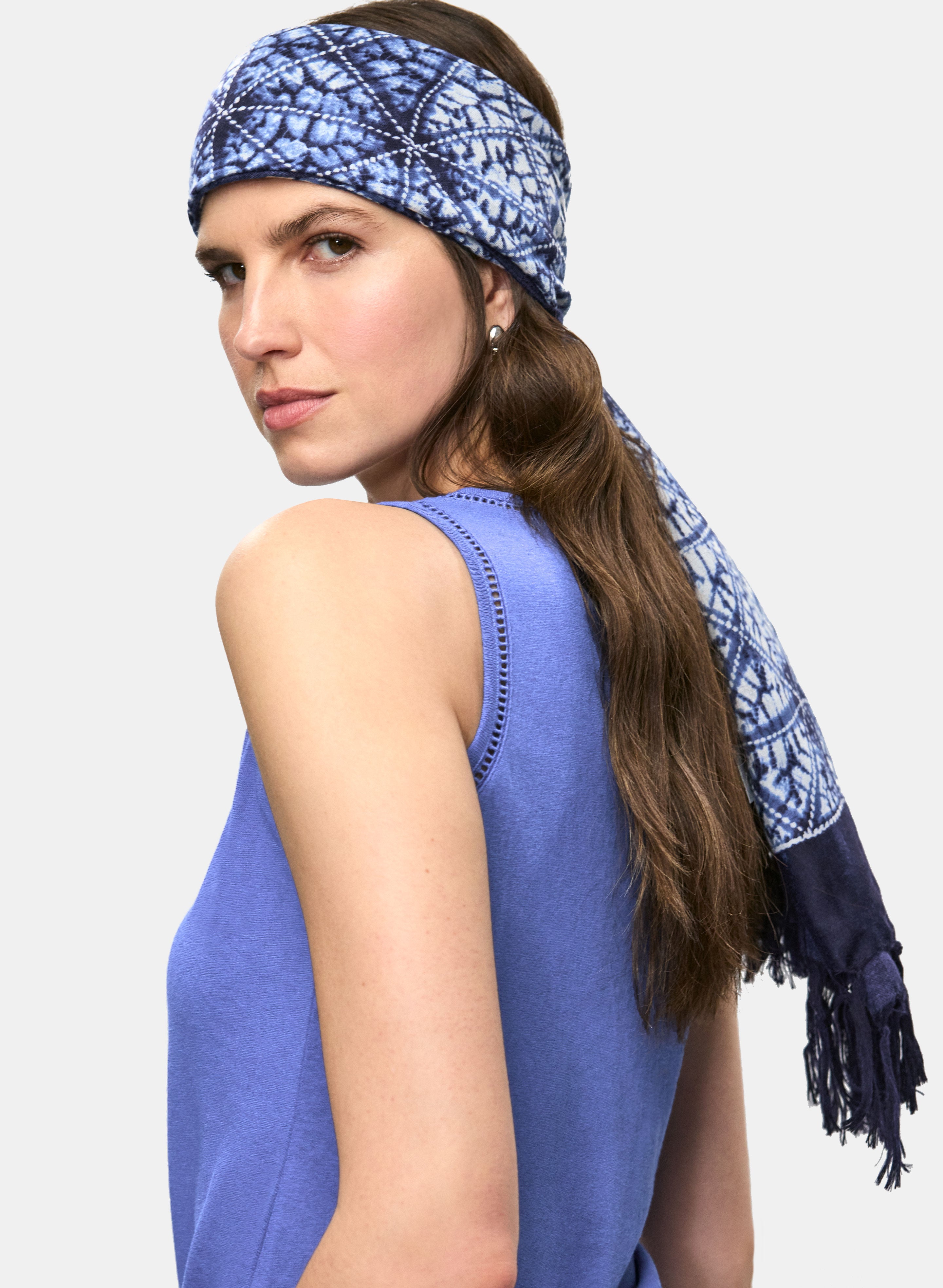 BALLY｜SCARVES (Logo Jacquard Two-Tone Fringe Scarf (MSC BALLY｜SCARVES (Logo Jacquard Two-Tone Fringe Scarf (MSC