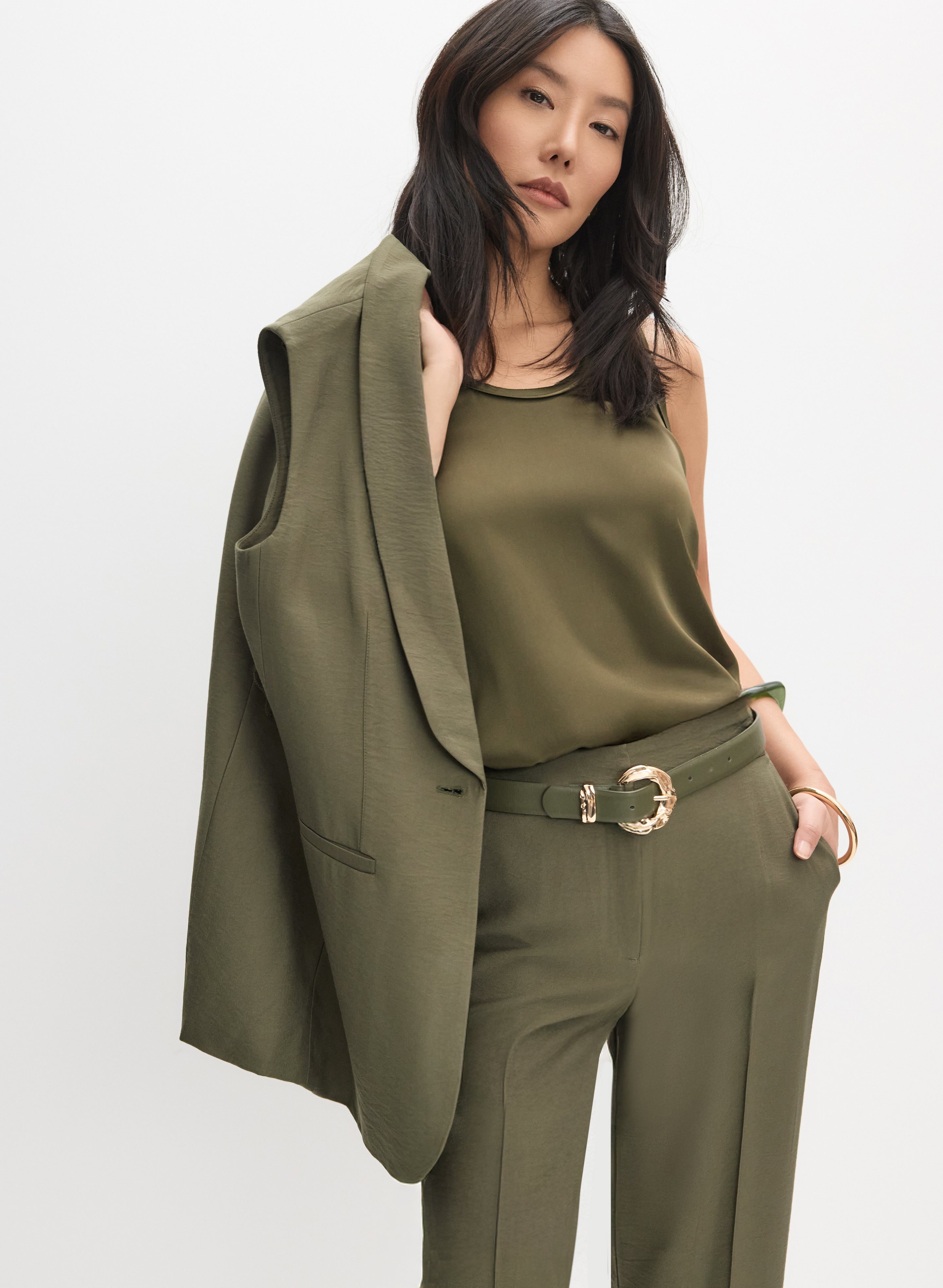 Long Belted Vest