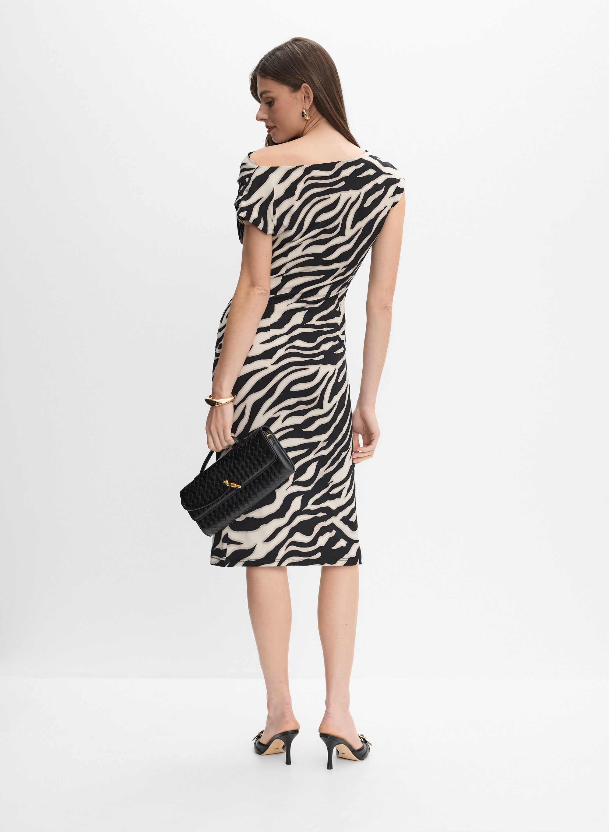 zebra print dress bodycon Joseph Ribkoff