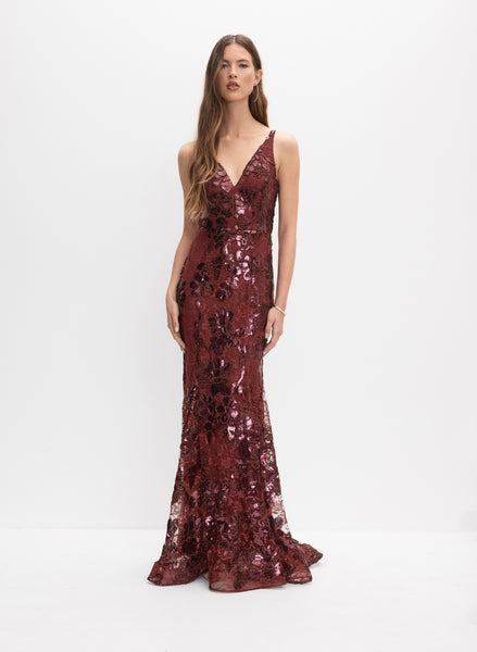 melanie lyne red dress Twist Neck Cocktail Dress