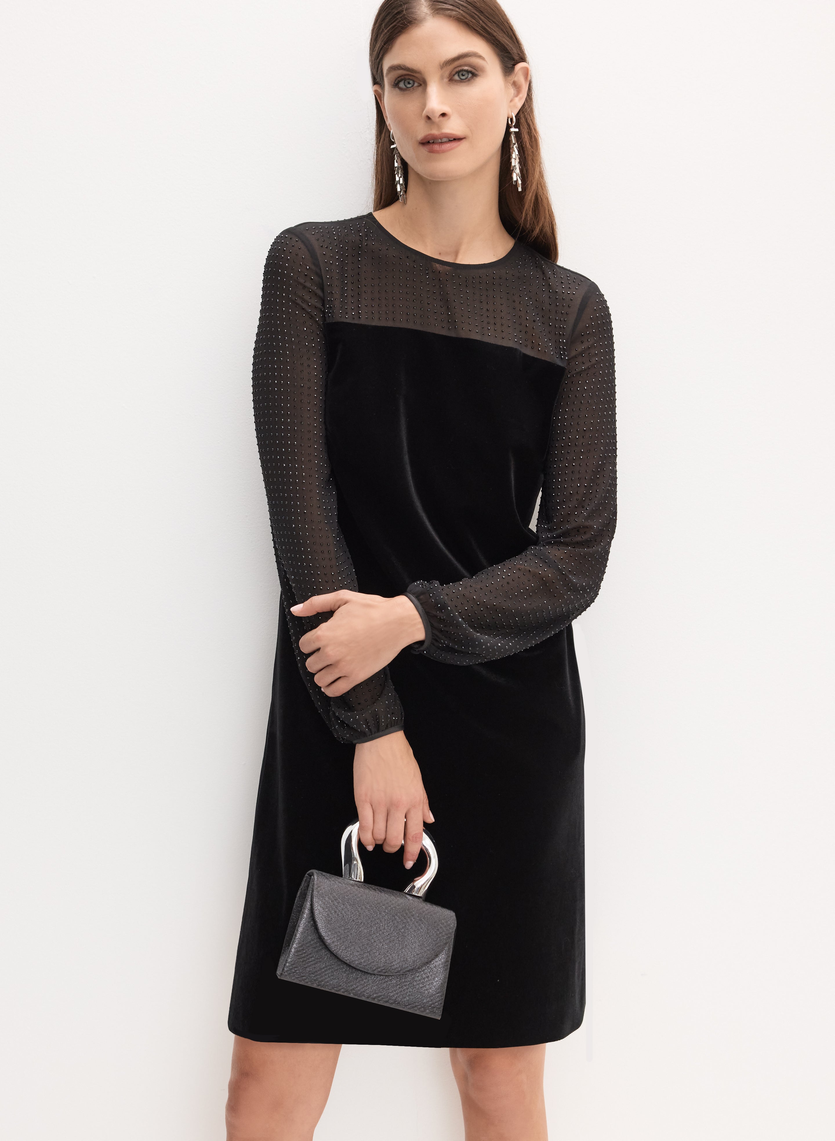 Mame Kurogouchi マメクロゴウチ Leaver Lace Sleeves Velour
