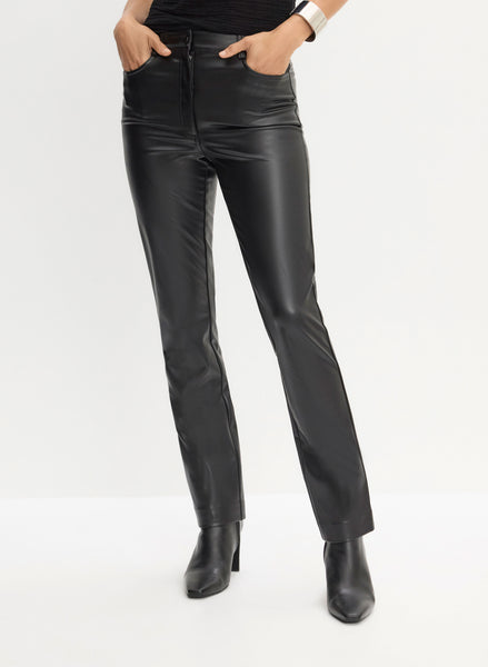 パンツ Lee riders black leather straight pants 9a10bf517a5c6d0e3f50949a31a91b