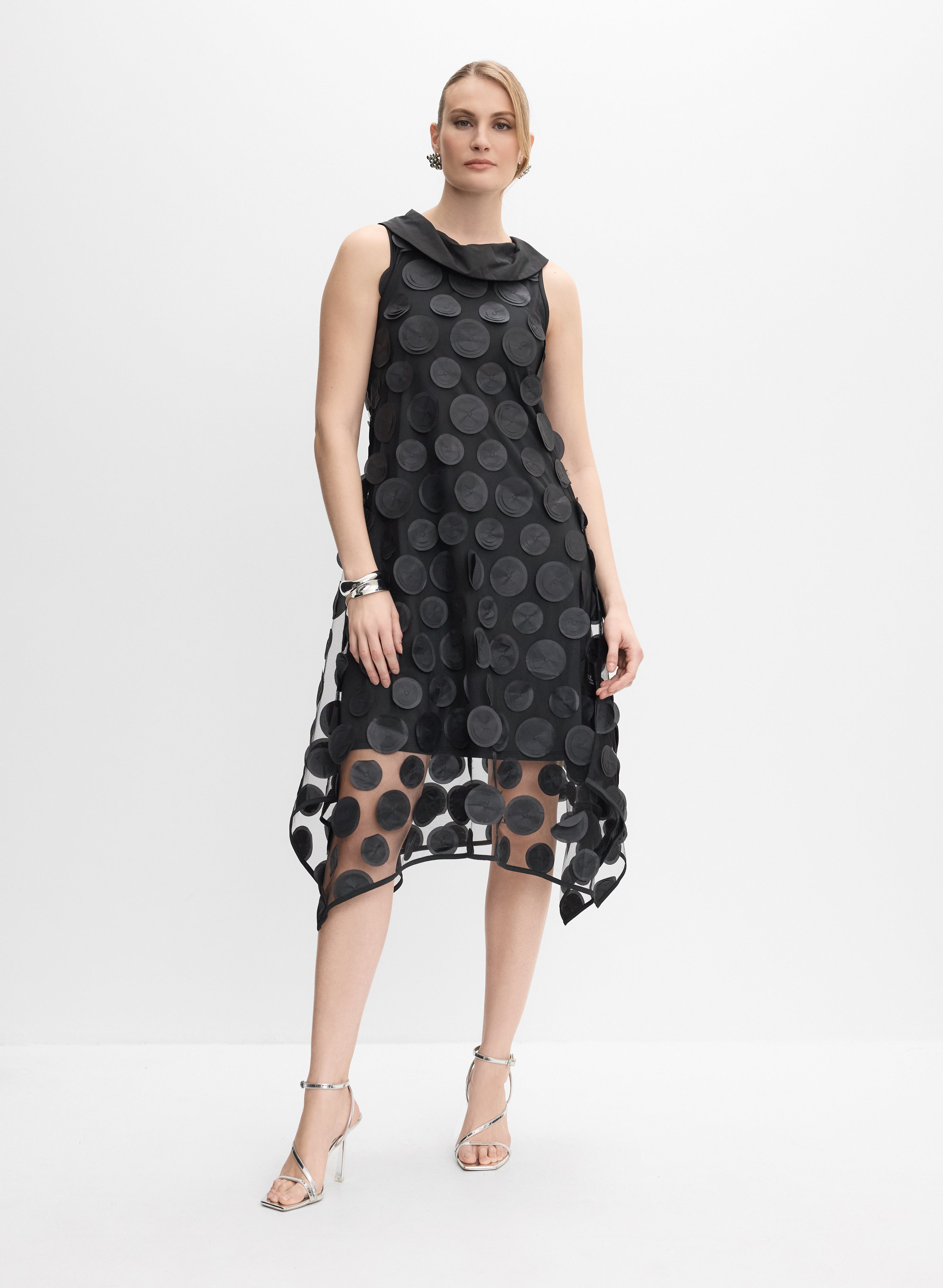 Polka Dot Applique Dress