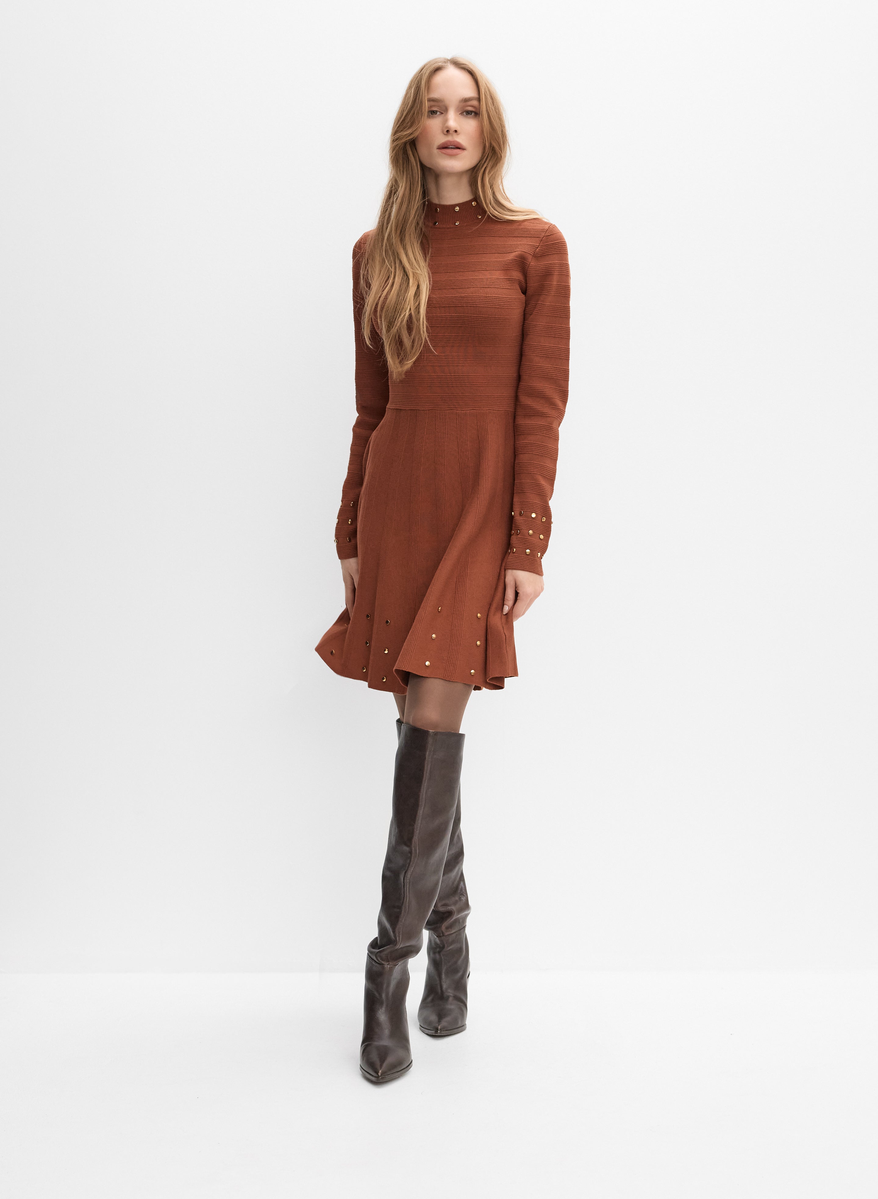 vince camuto turtleneck dress